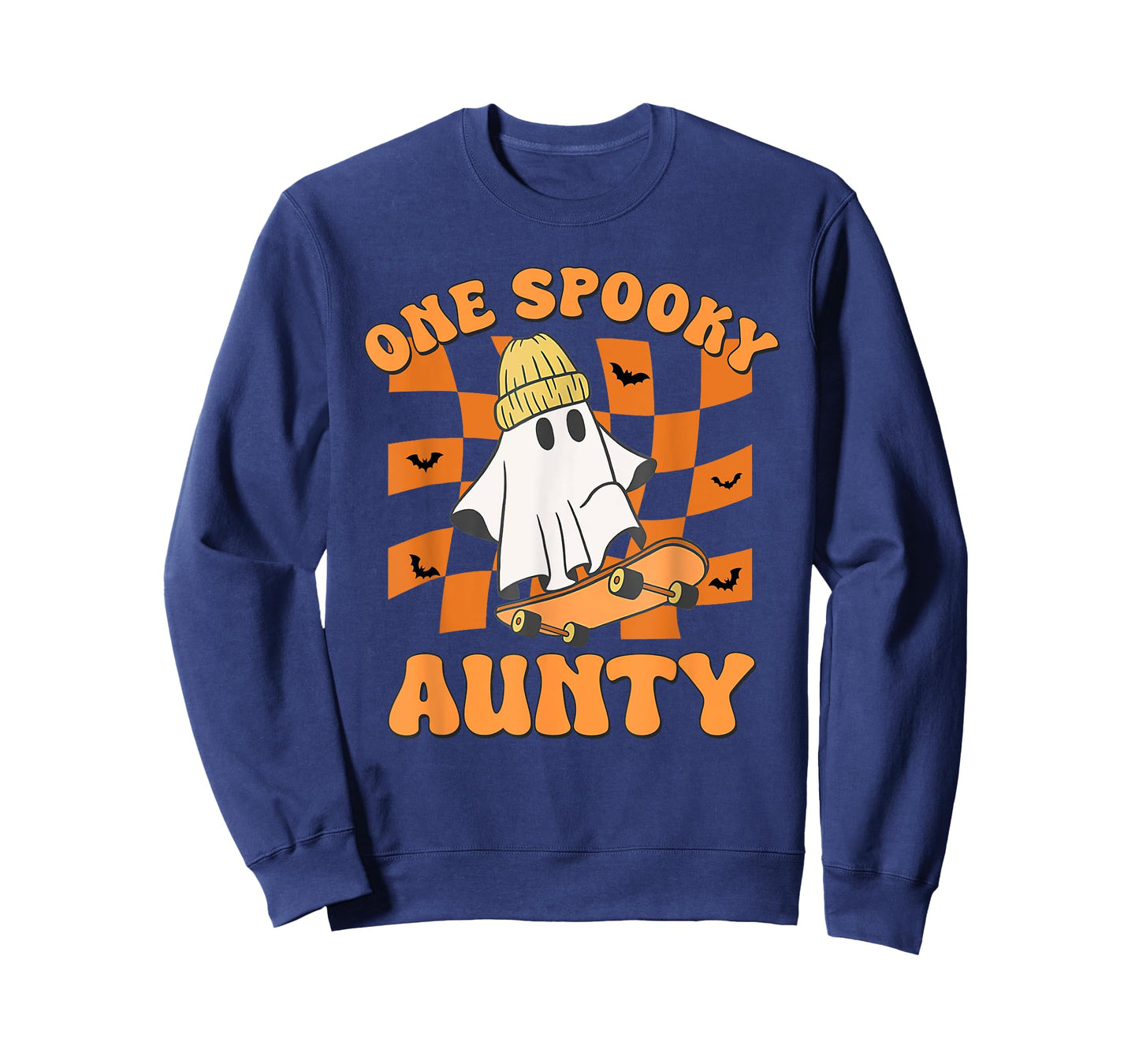 One Spooky Aunty Birthday Halloween Skateboarding Ghost T-Shirt