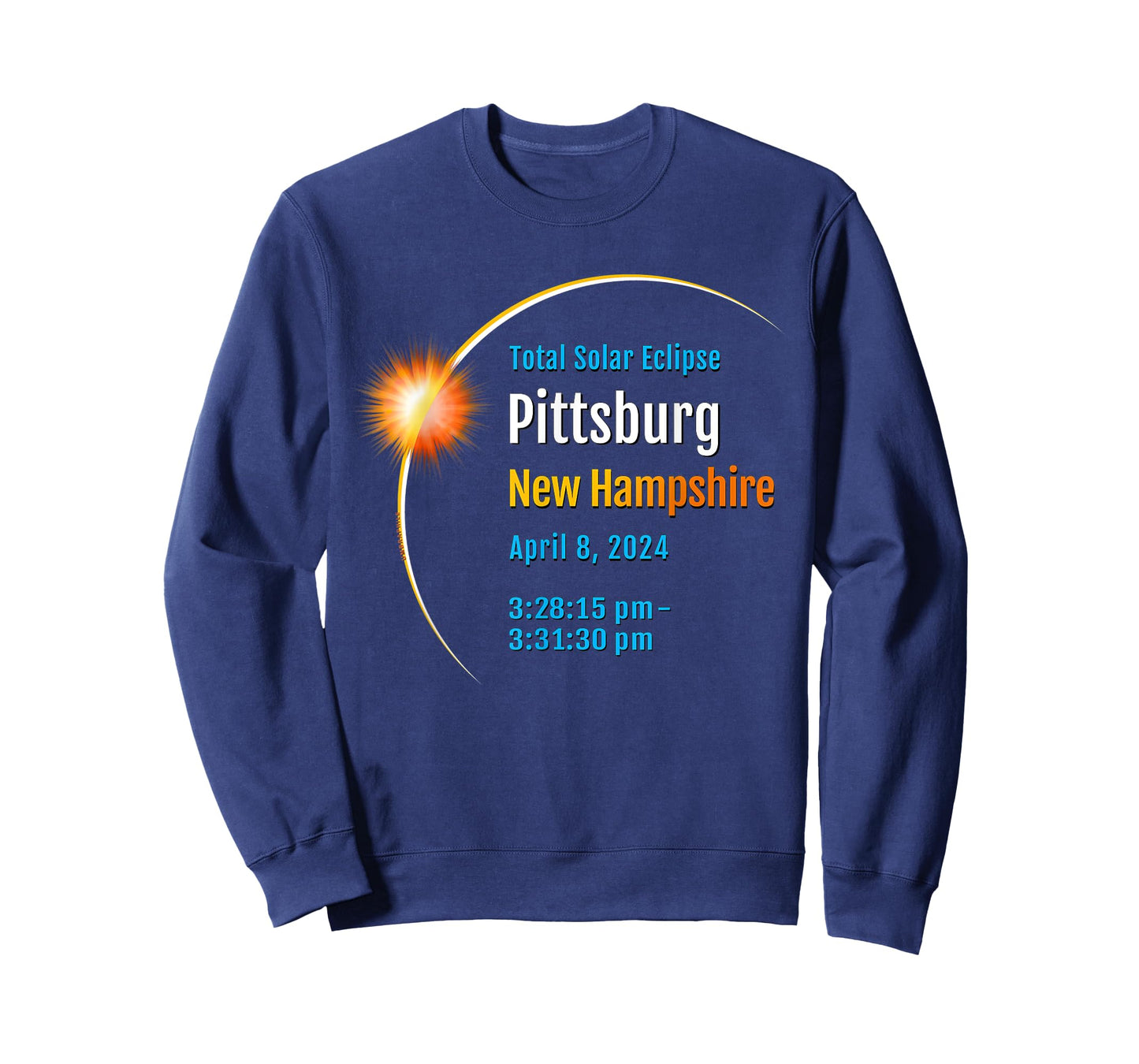 Pittsburg New Hampshire NH Total Solar Eclipse 2024 :: 1 :: T-Shirt