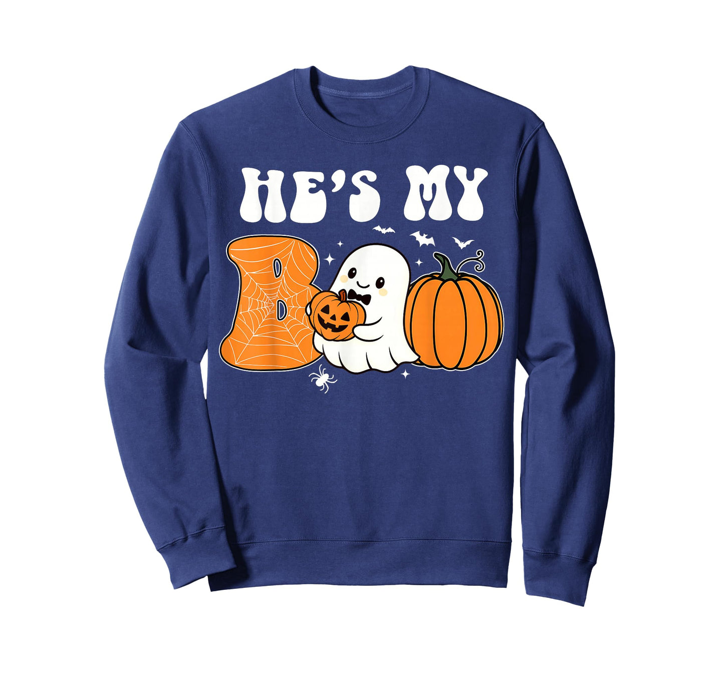 He's My Boo Funny Matching Halloween Couples She's My Boo T-Shirt