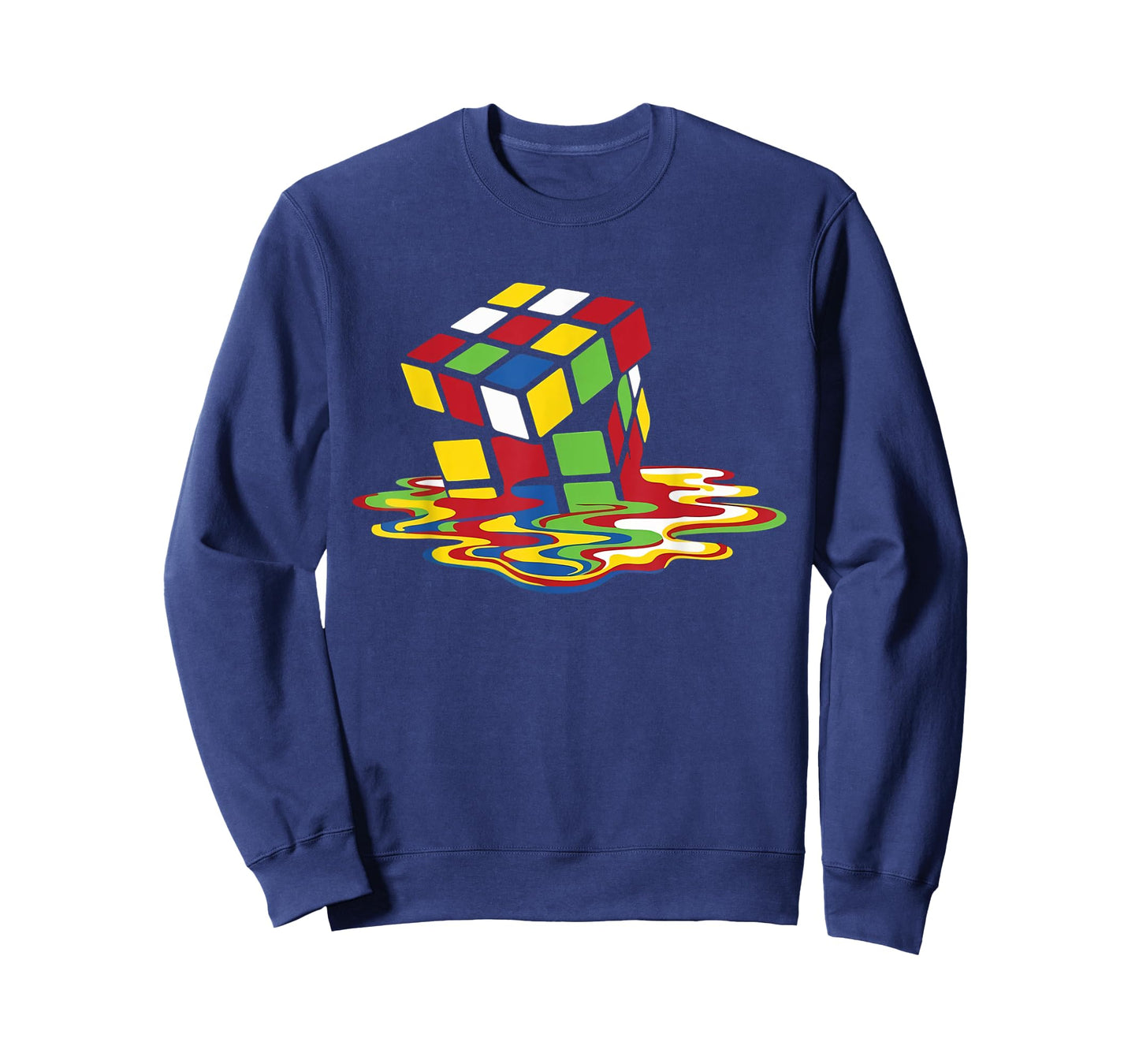 Melting Cube Funny Retro Gaming Rubik Puzzle Nerd Geek Gift T-Shirt