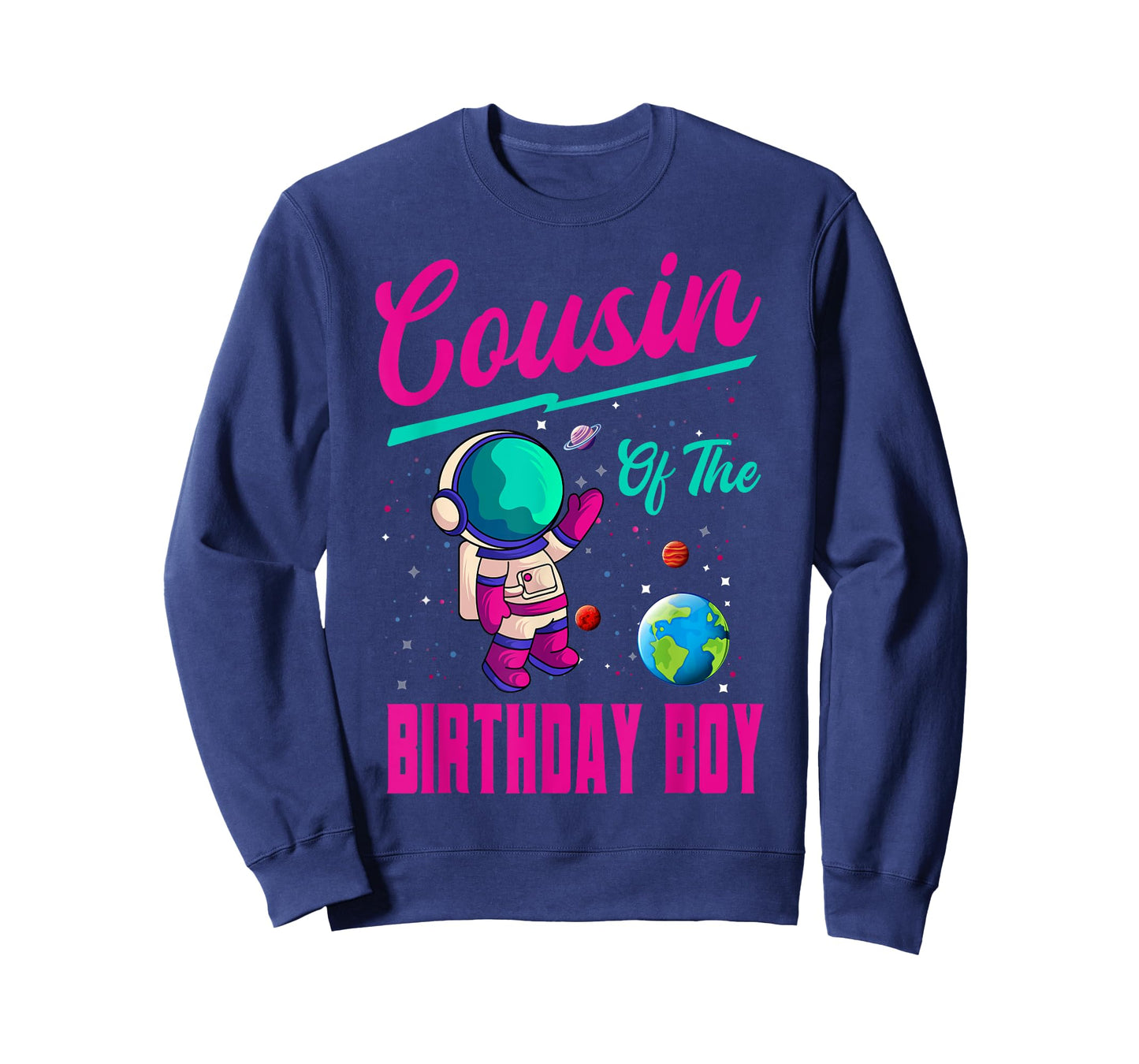 Cousin Of The Birthday Boy Space Party Planet Astronaut Bday T-Shirt