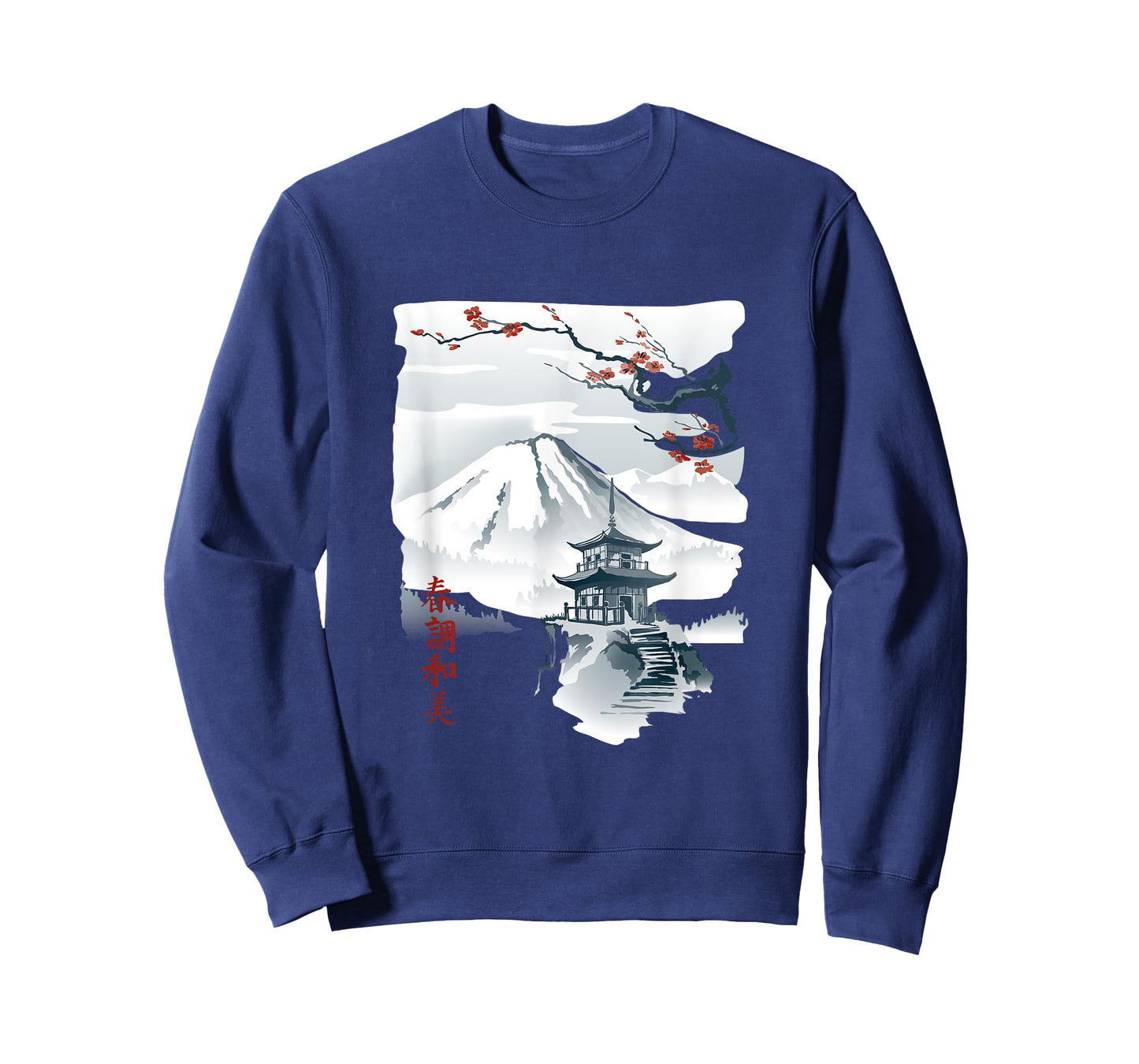 vintage cherry blossom woodblock tee japanese graphical art T-Shirt