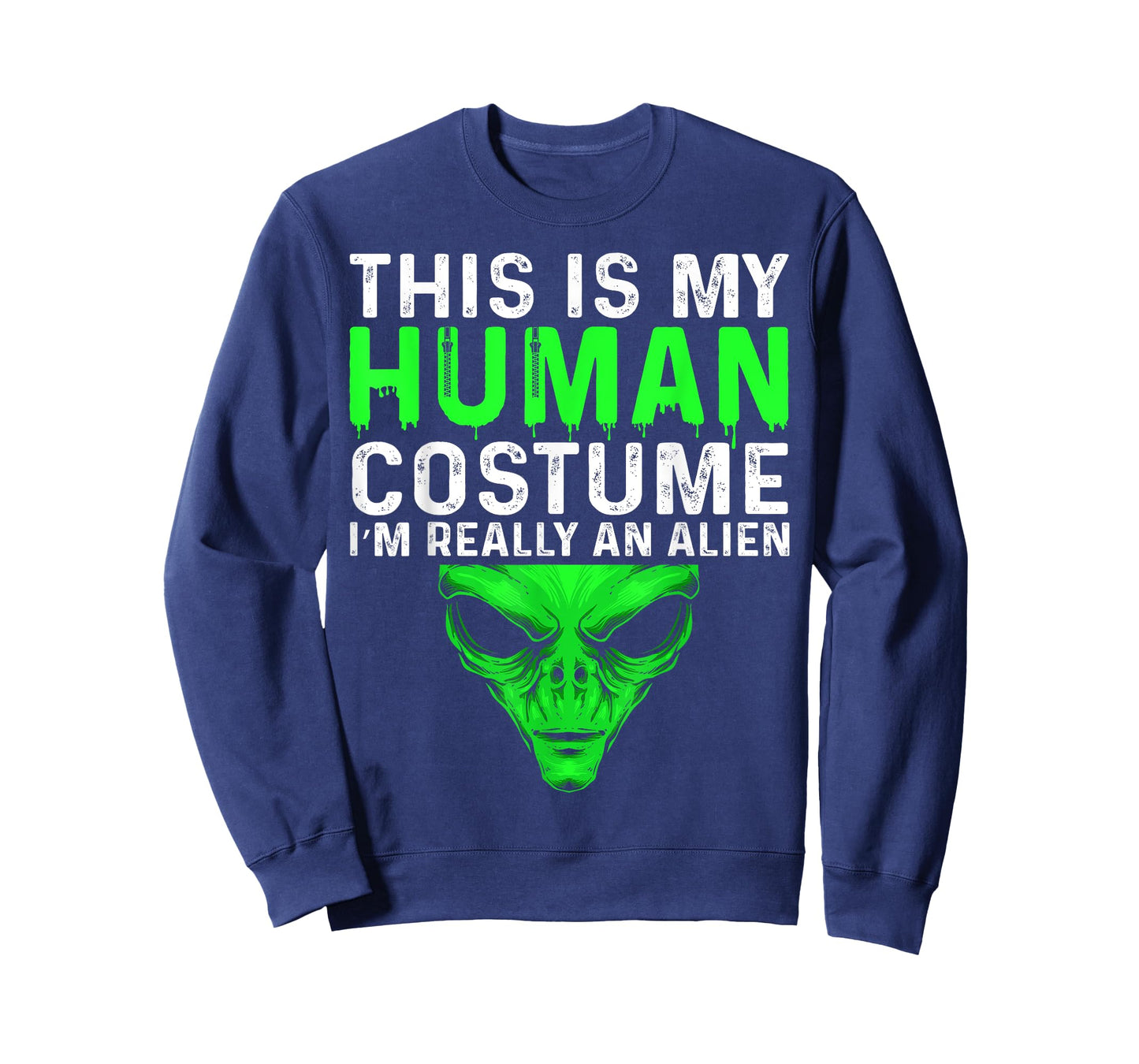 This Is My Human Costume I'm Really an Alien Halloween T-Shirt