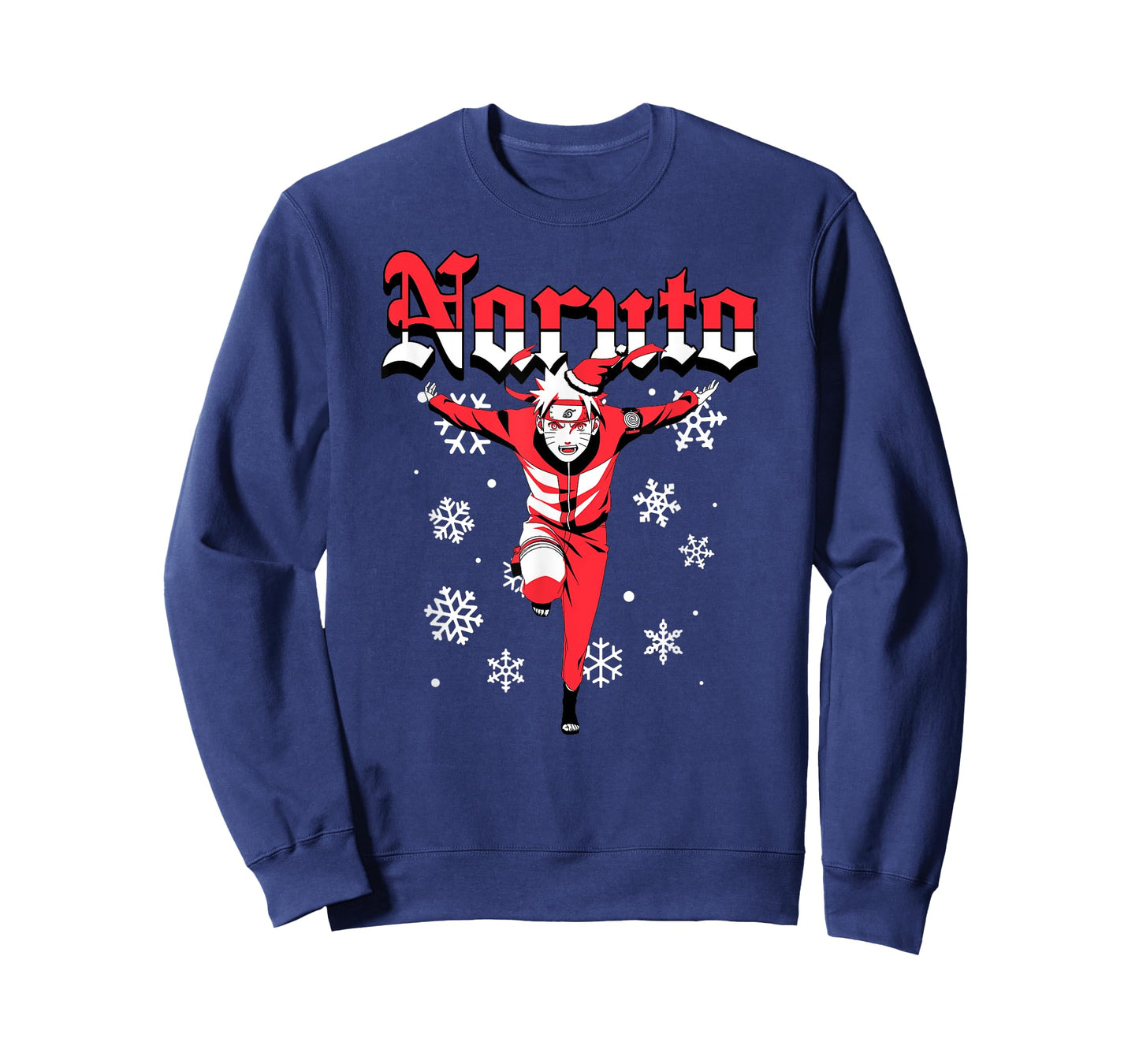 Naruto Shippuden Naruto Christmas Ninja Snowflakes Anime T-Shirt