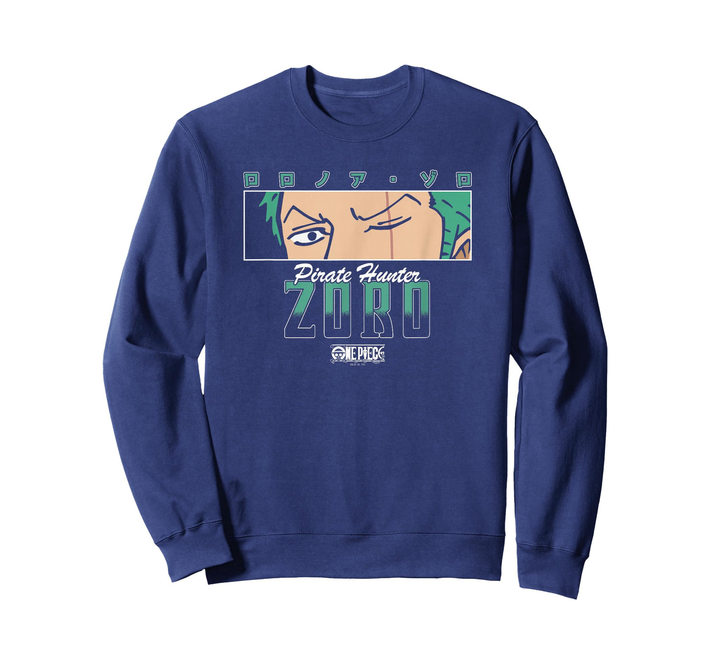 One Piece Anime Pirate Hunter Zoro Eyes with Kanji T-Shirt