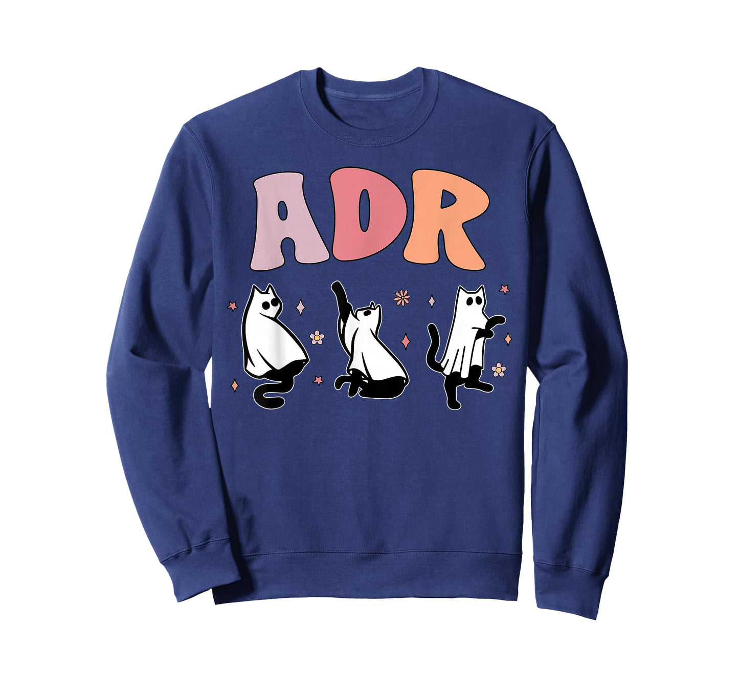 ADR Cat Ghost Vet Tech Halloween Medicine Veterinary Spooky T-Shirt