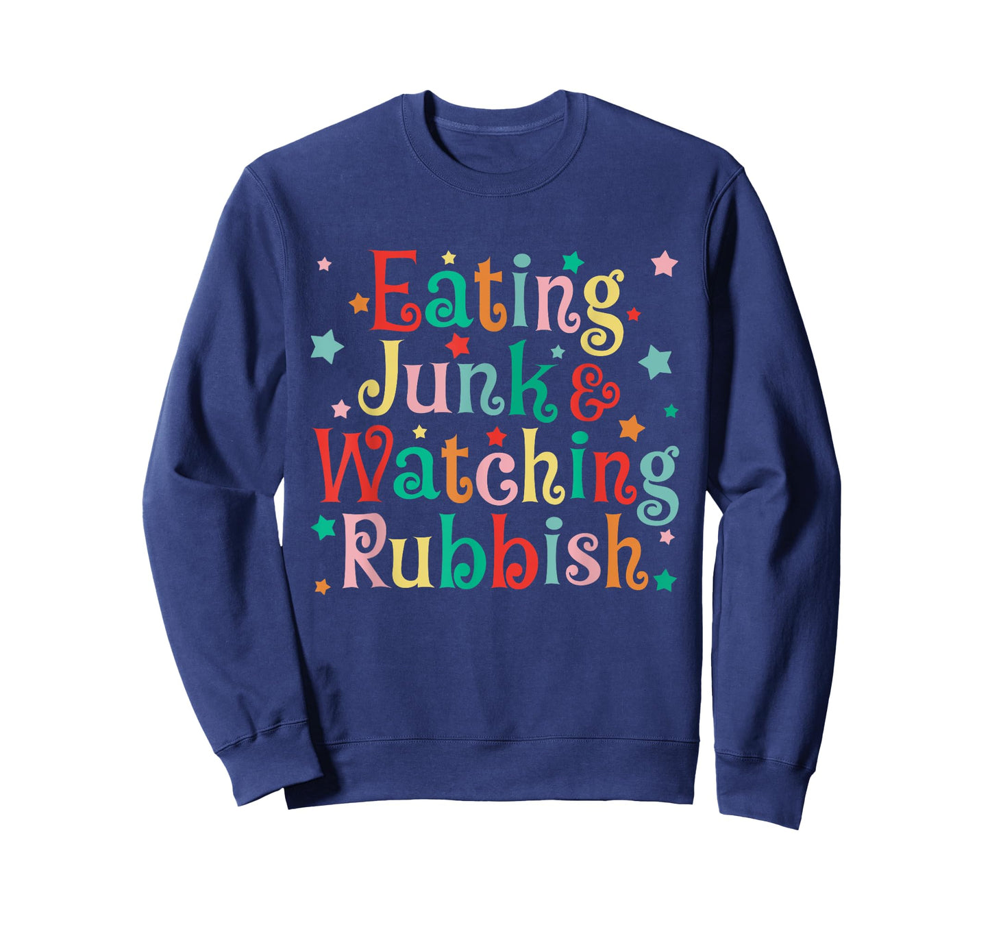 Eating Junk Xmas Food And Watching Rubbish Christmas Funny T-Shirt