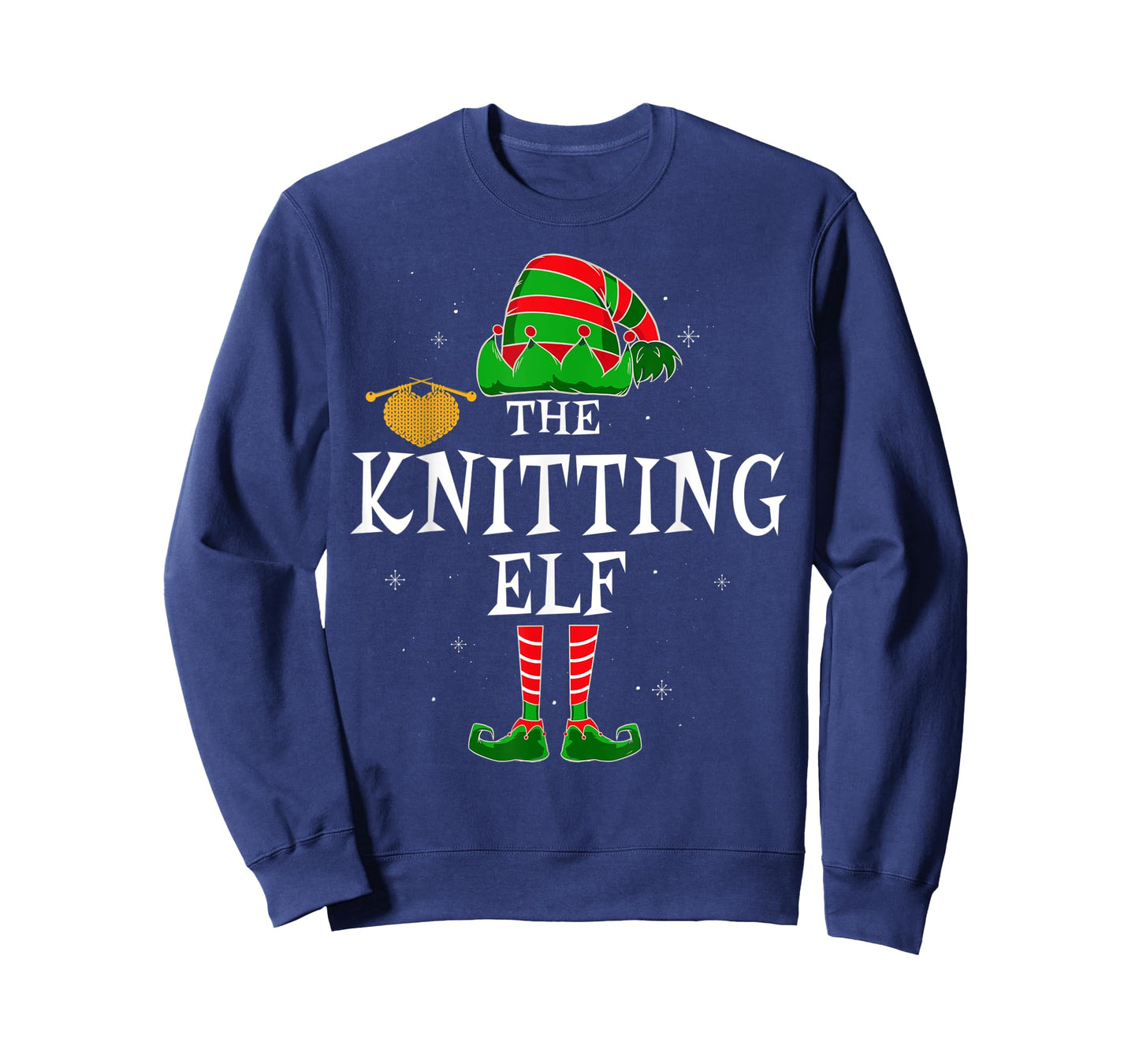 The Knitting Elf Group Matching Family Christmas Funny T-Shirt