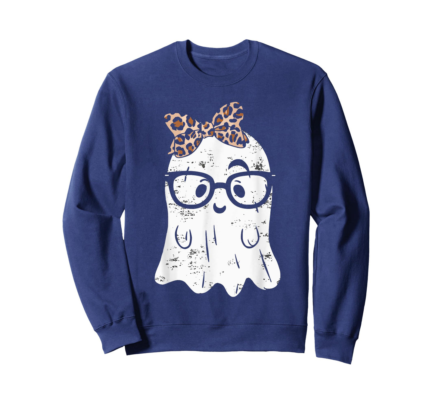 Ghost Eyeglass Girl Halloween Girly Ghost T-Shirt