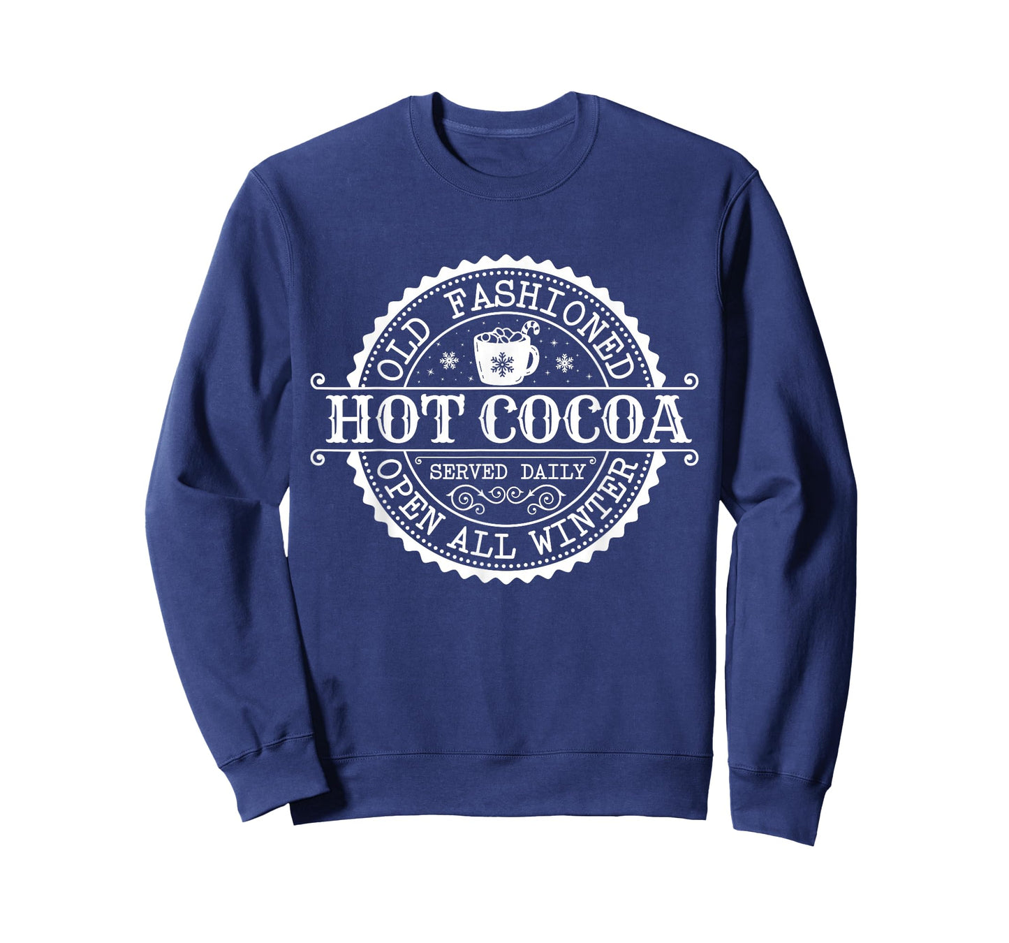Retro North Pole Old Fashioned Hot Cocoa Coffee Merry Xmas T-Shirt