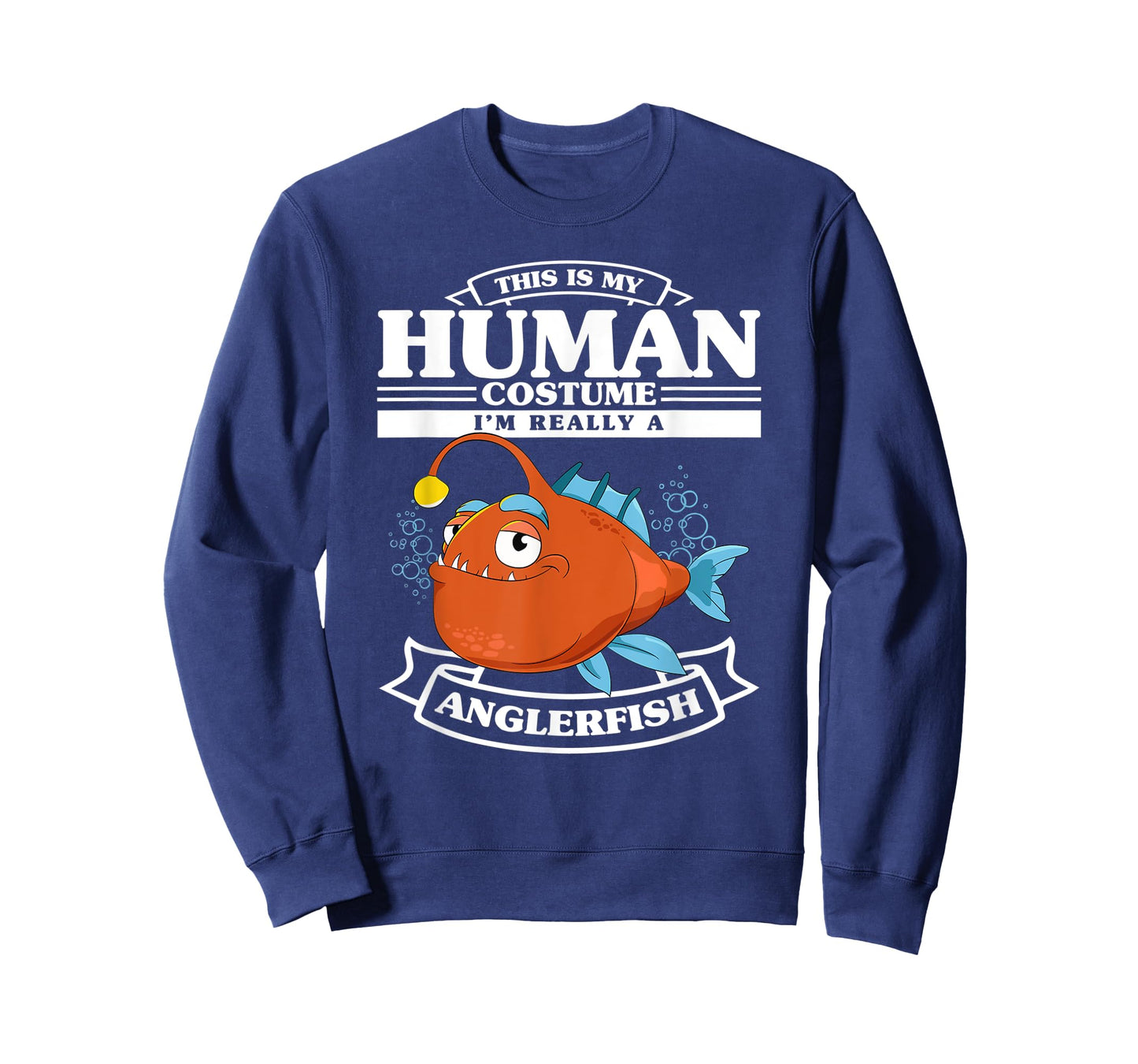 Anglerfish Costume Fishing Fisherman Funny Angler Fish T-Shirt