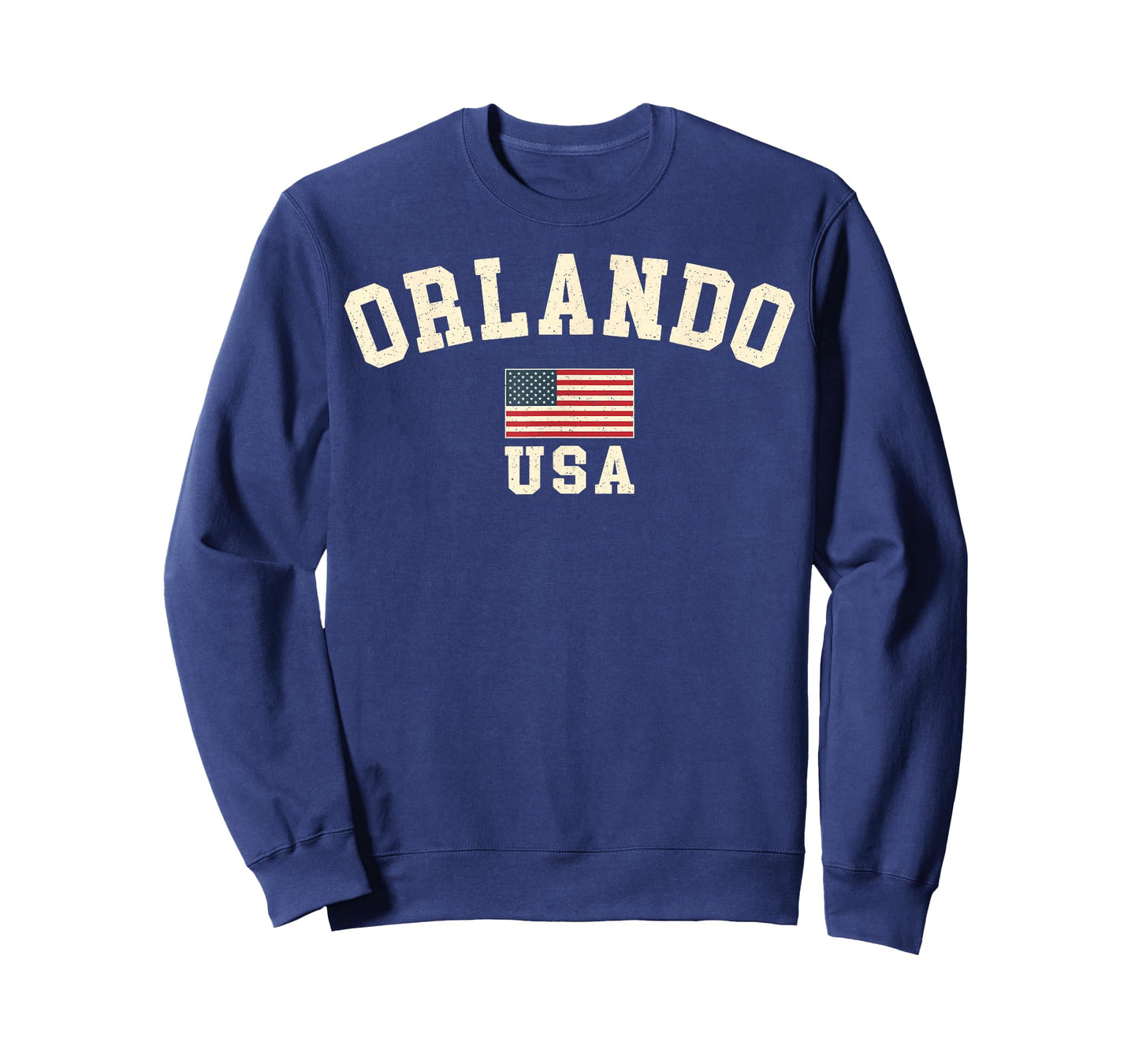 Vintage Orlando USA American Flag Florida Souvenir Retro T-Shirt