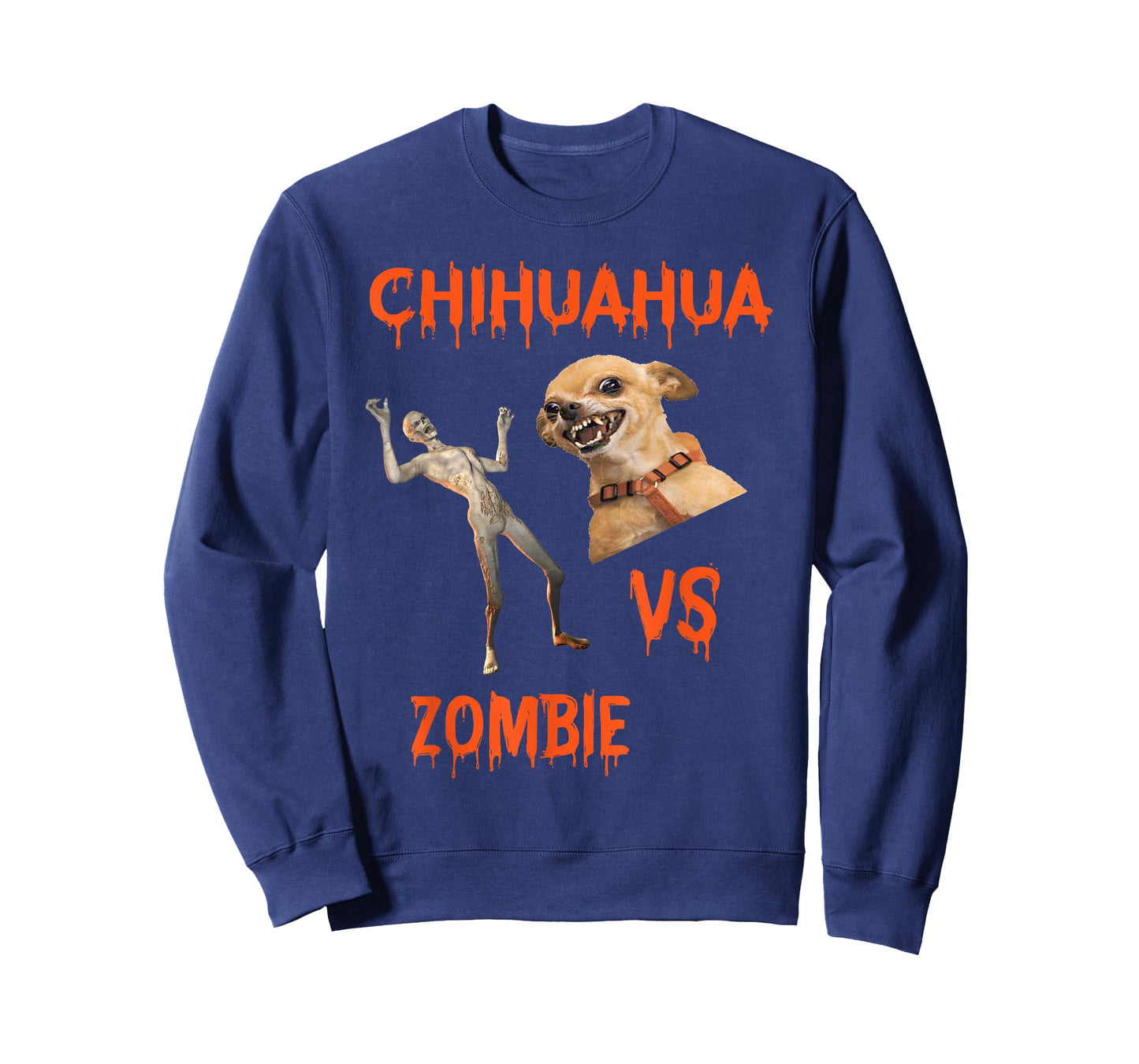 Zombie Vs. Chihuahua Humor T-Shirt