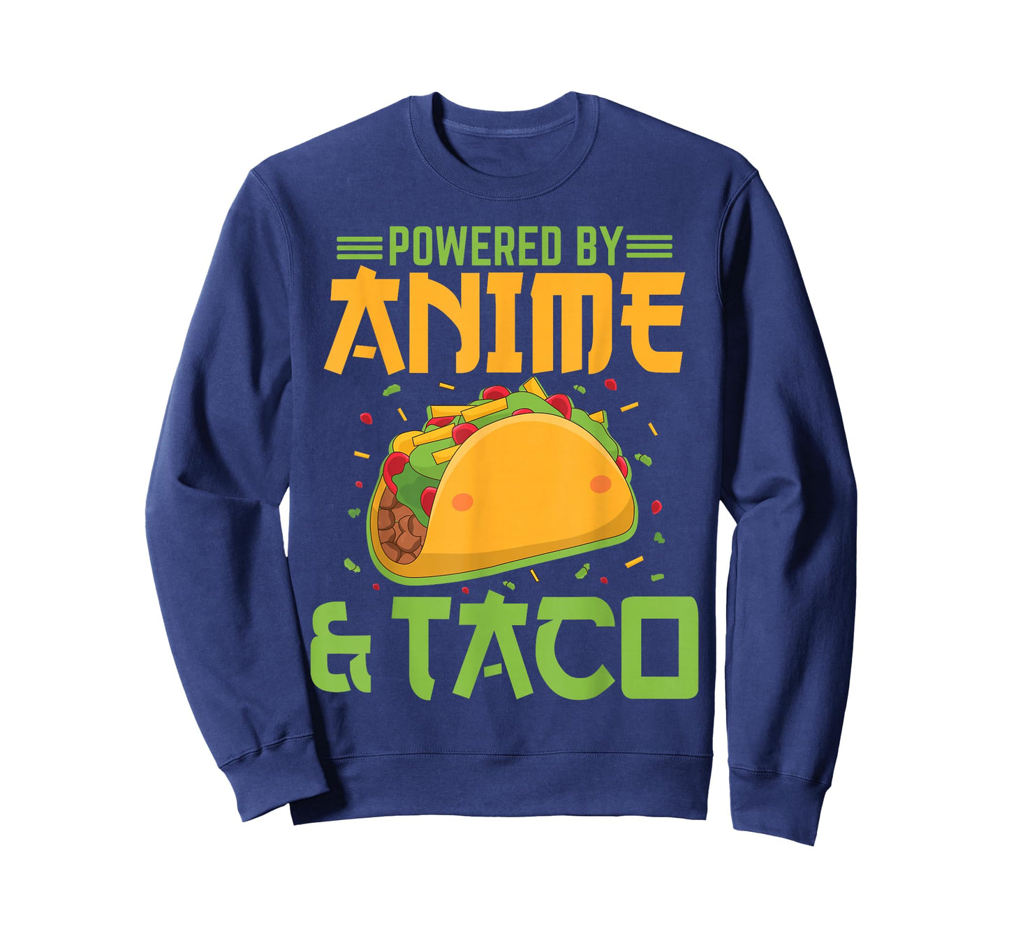 Powered by Anime and Taco Funny Anime Lover Taco Bell T-Shirt