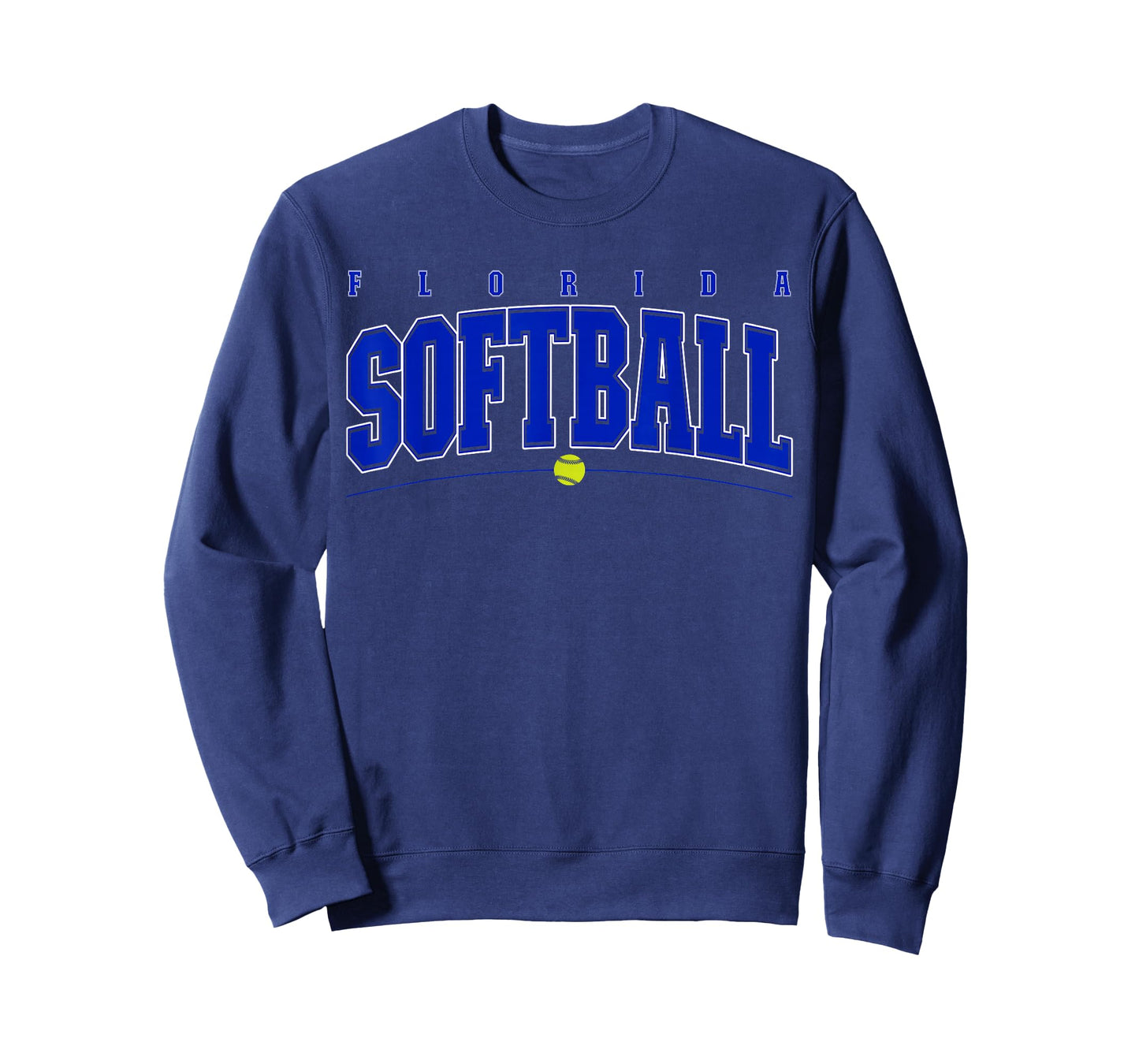 Florida Softball Vintage Mens Kids Team Retro Softball Fan T-Shirt