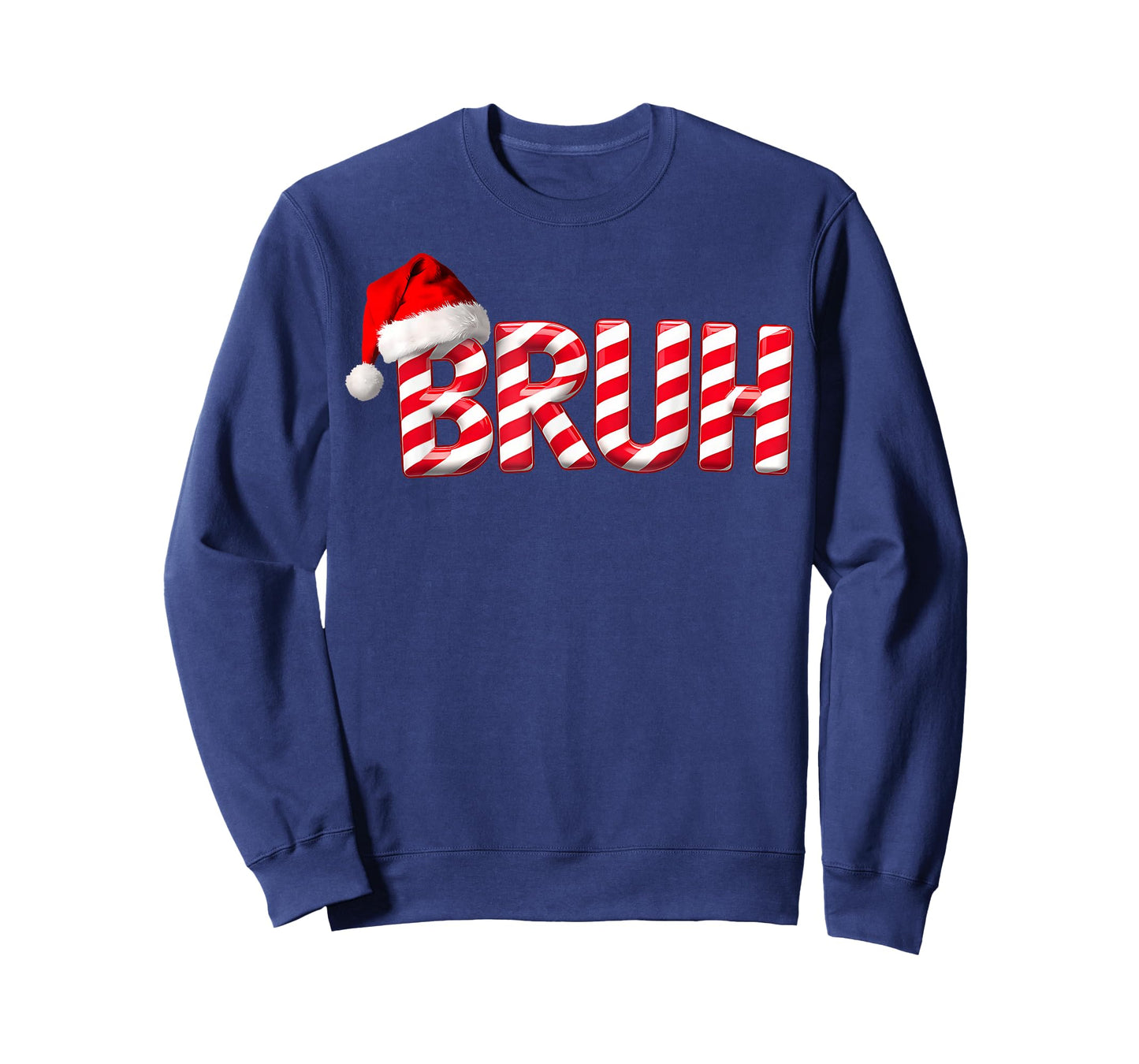 Bruh Christmas Candy Cane for Teen Boys Funny Xmas Bruh T-Shirt