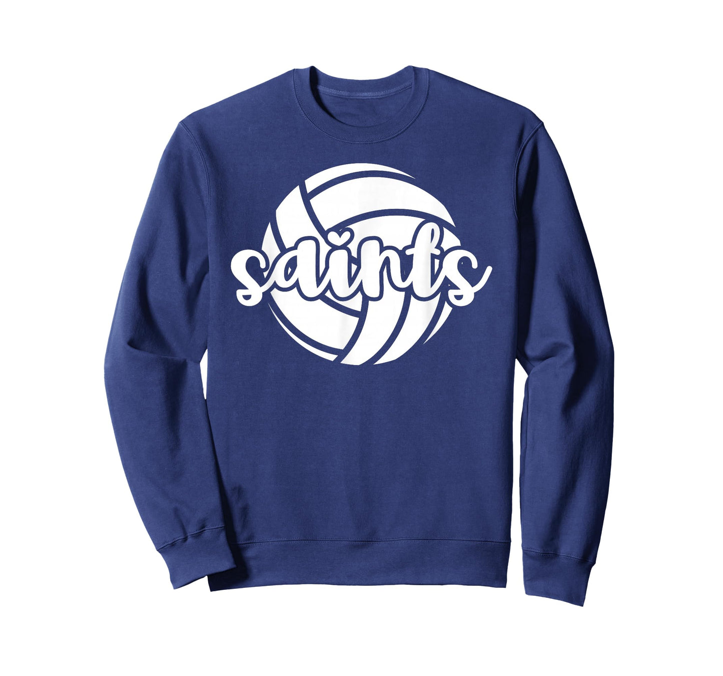 Saints Volleyball Team Mascot School Spirit Game Night T-Shirt