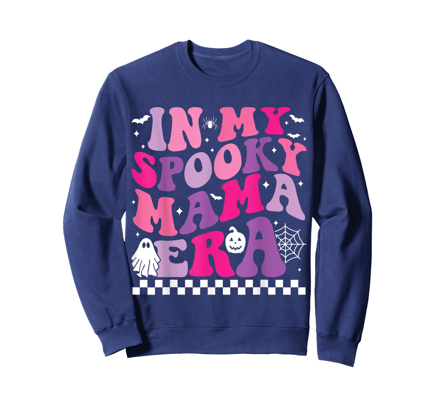 Groovy In My Spooky Mama Era Funny Halloween Mom Ghost T-Shirt
