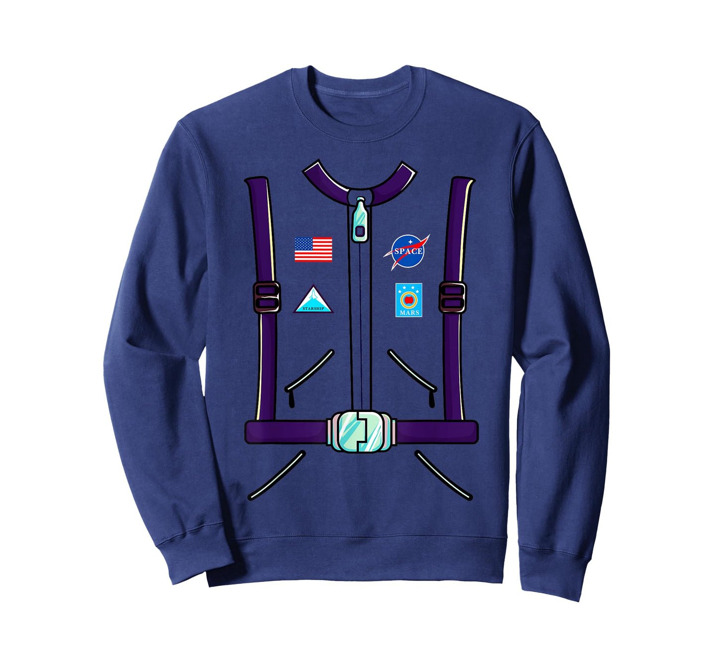 Astronaut Costume Space Suit Adult Men Women Kids Boys T-Shirt