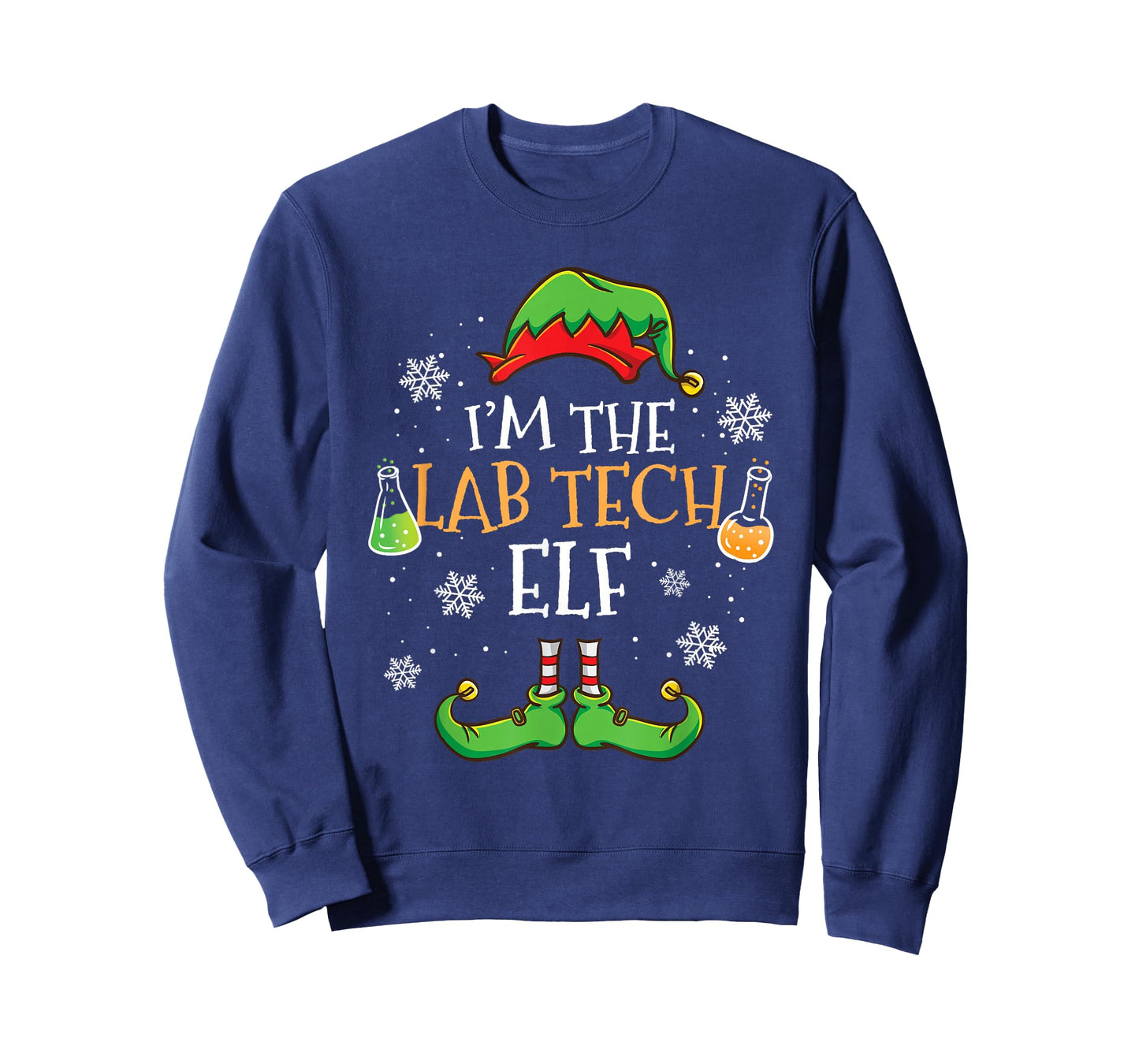 Im The Lab Tech Elf Christmas T-Shirt