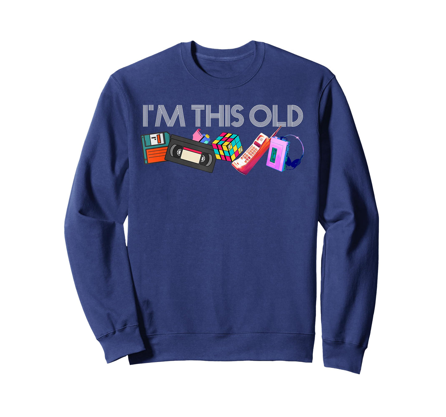 Remember the 80s I'm This Old 80s Technology Icons 1980s Birthday T-Shirt, Black