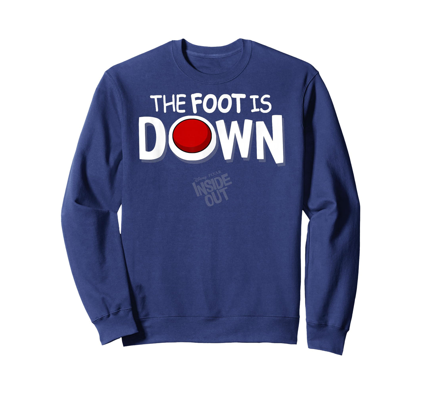 Disney Pixar Inside Out The Foot Is Down Text Logo T-Shirt