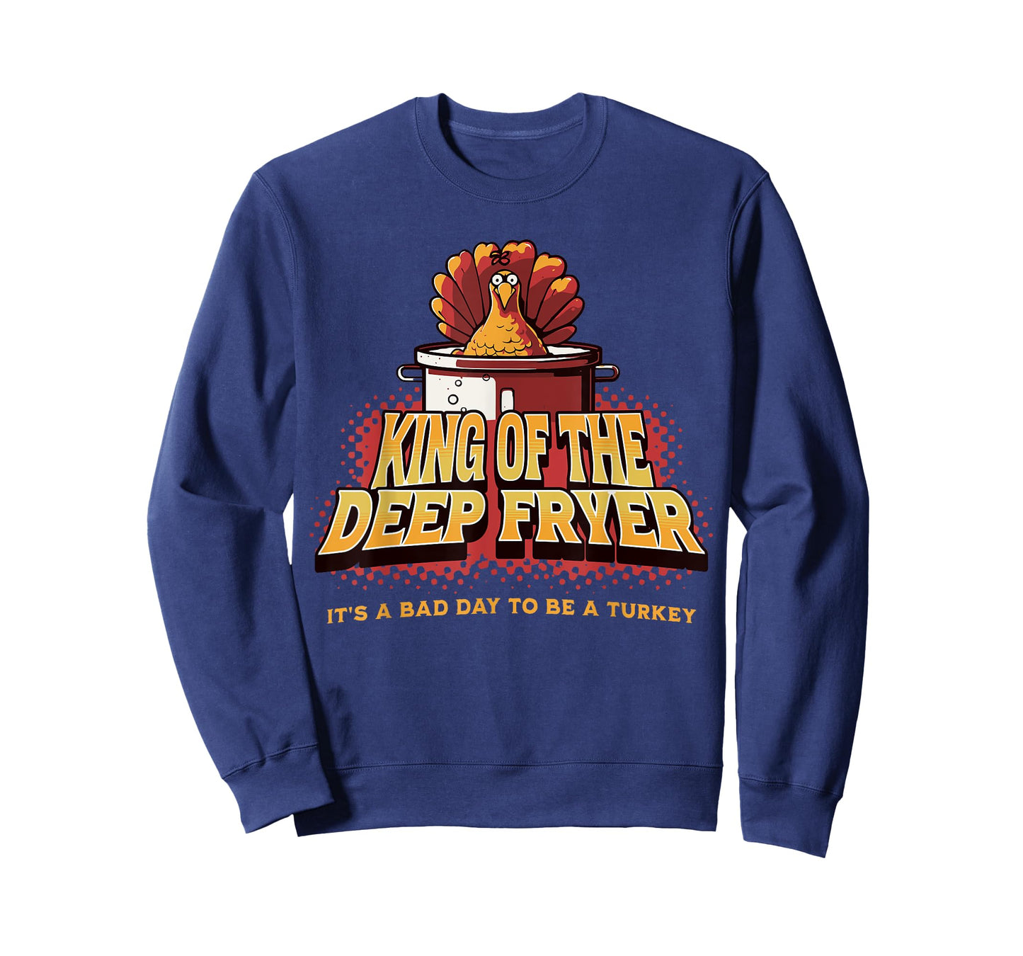 Fried Turkey Thanksgiving Day Christmas Men Grill and BBQ T-Shirt