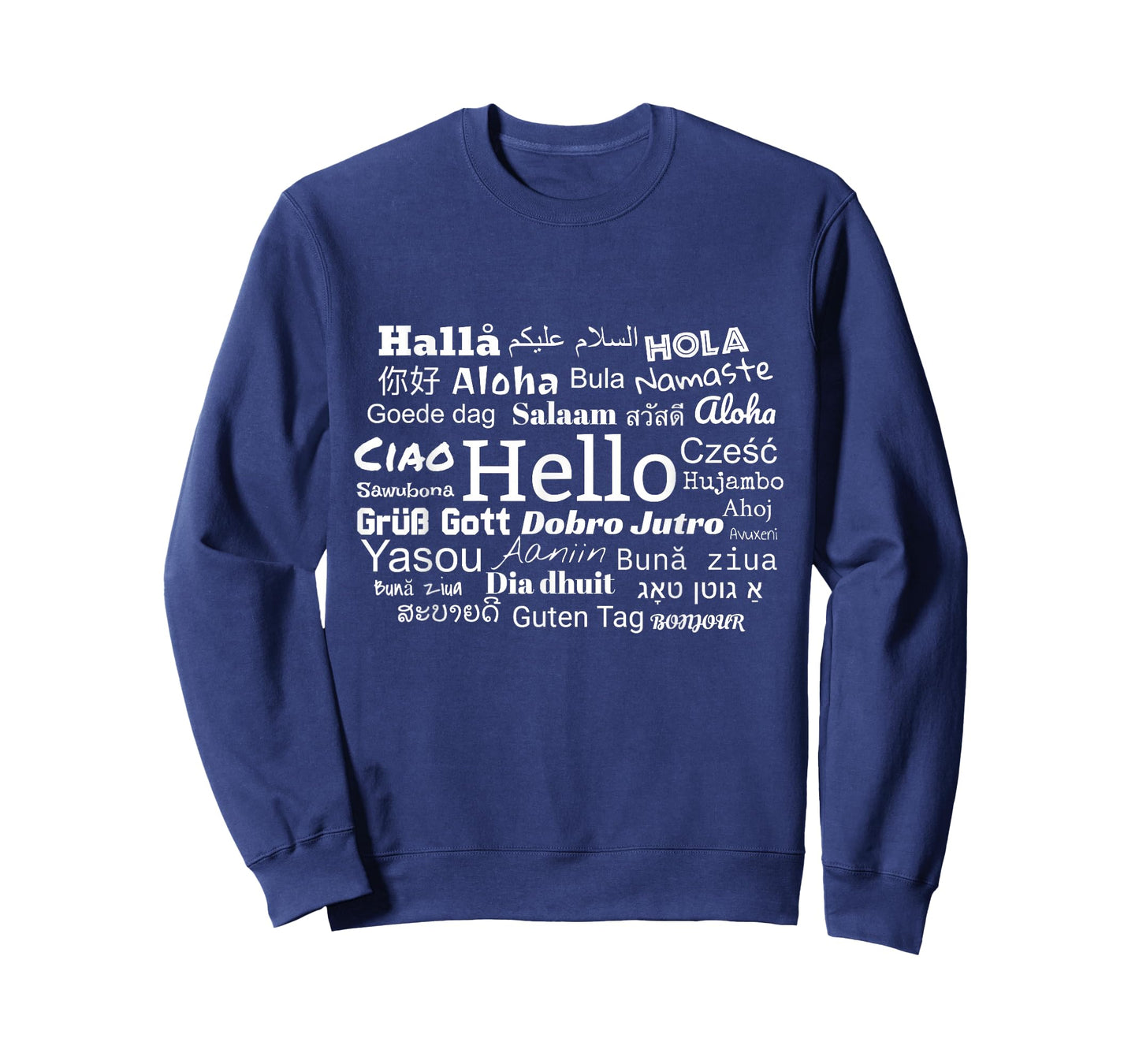 Hello In Different Languages Multilingualism T-Shirt Gift T-Shirt