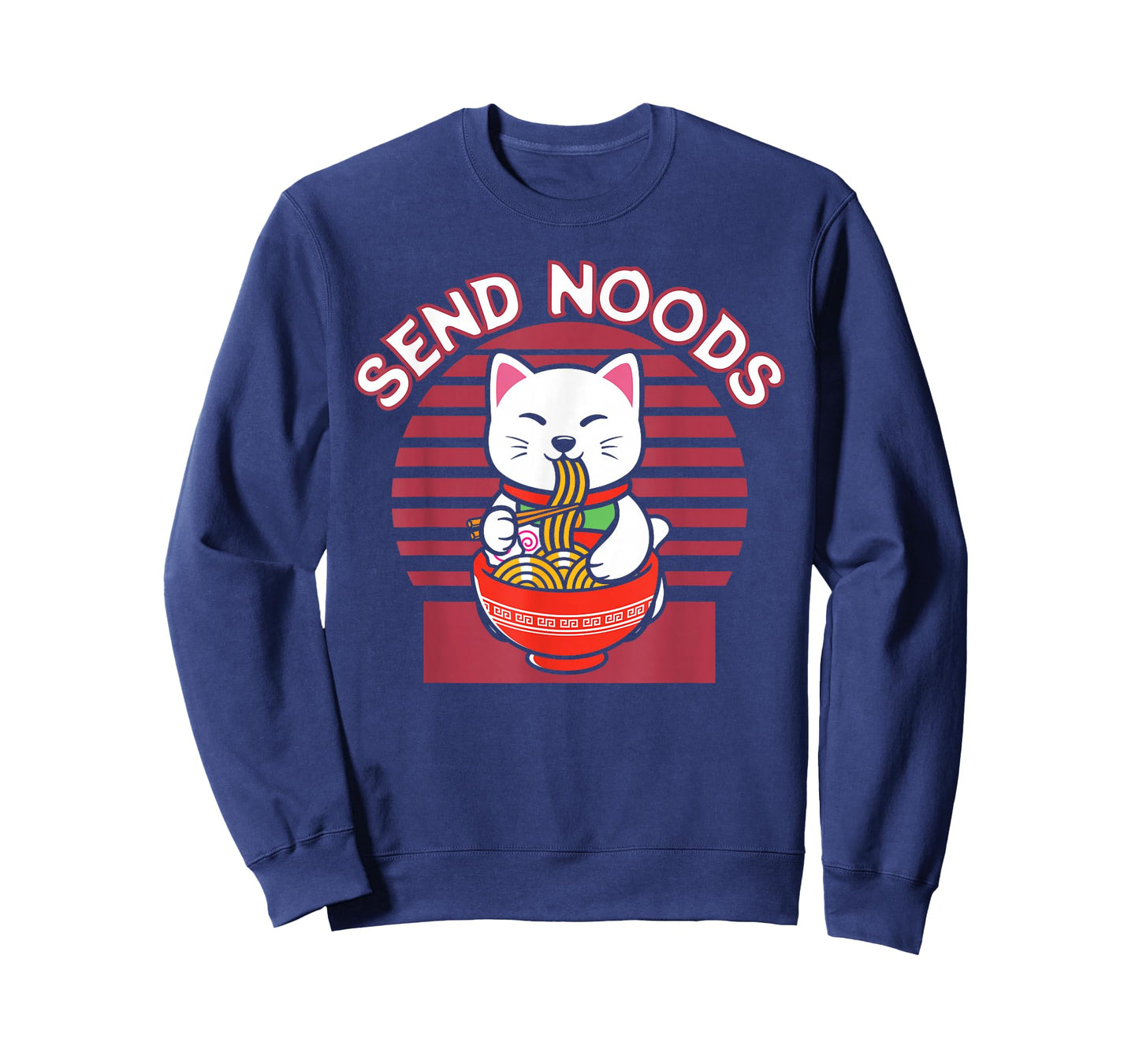 Noodles Japan Cat Japanese Ramen Anime Send Noods T-Shirt
