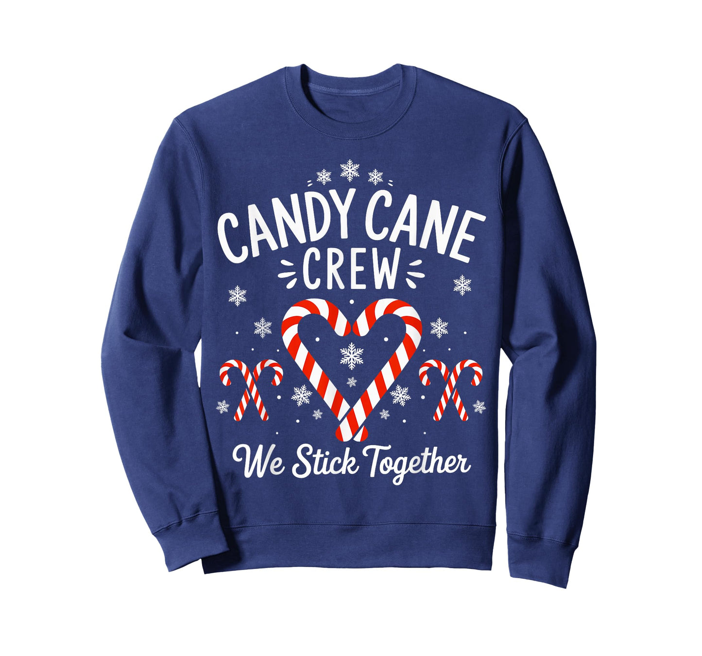 Candy Cane Crew we Stick Together Christmas T-Shirt