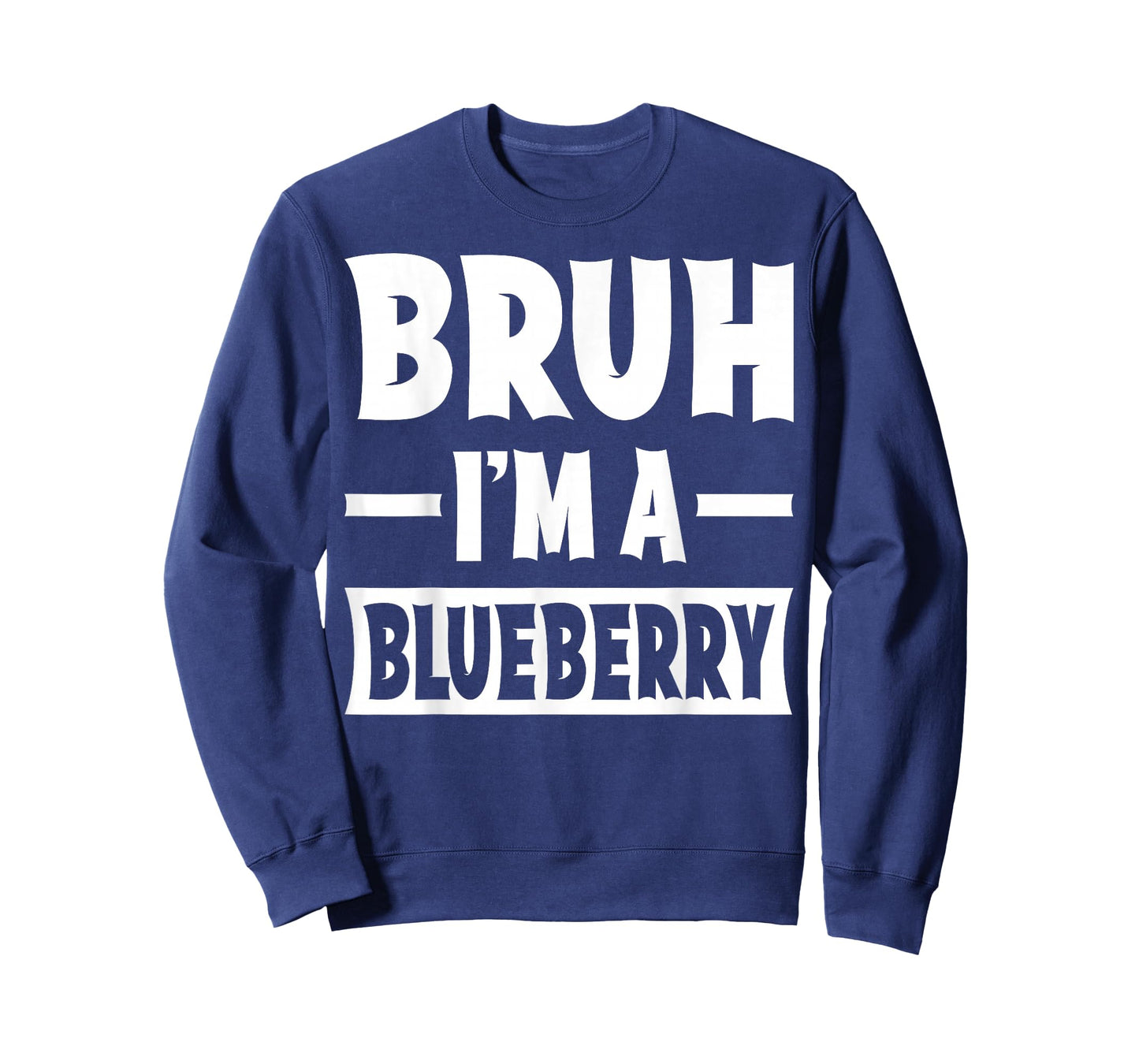 Bruh I'm A Blueberry Funny Lazy Halloween Costume Party T-Shirt