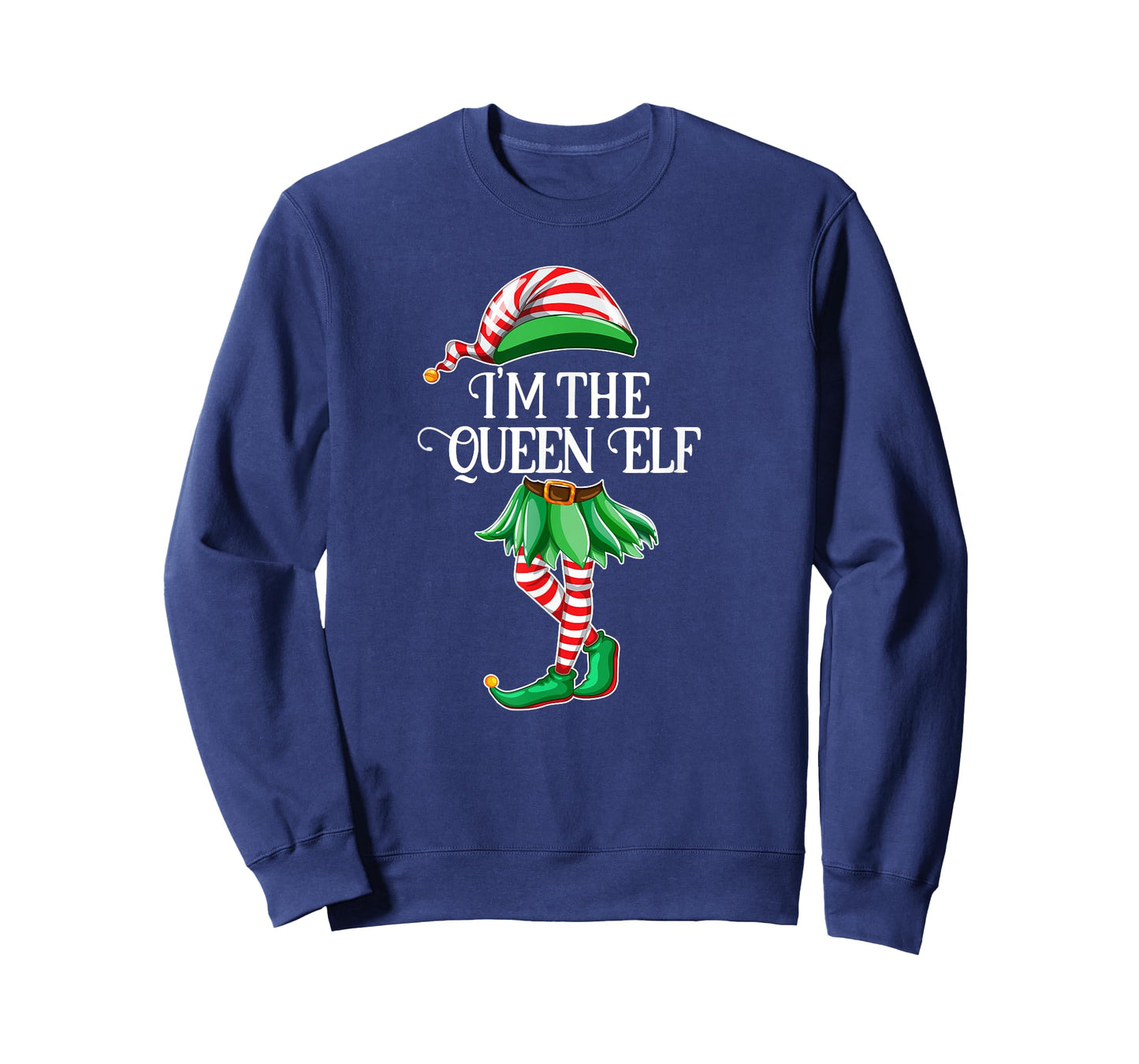 I'm the Queen Elf Matching Family Pajamas Christmas Gift T-Shirt