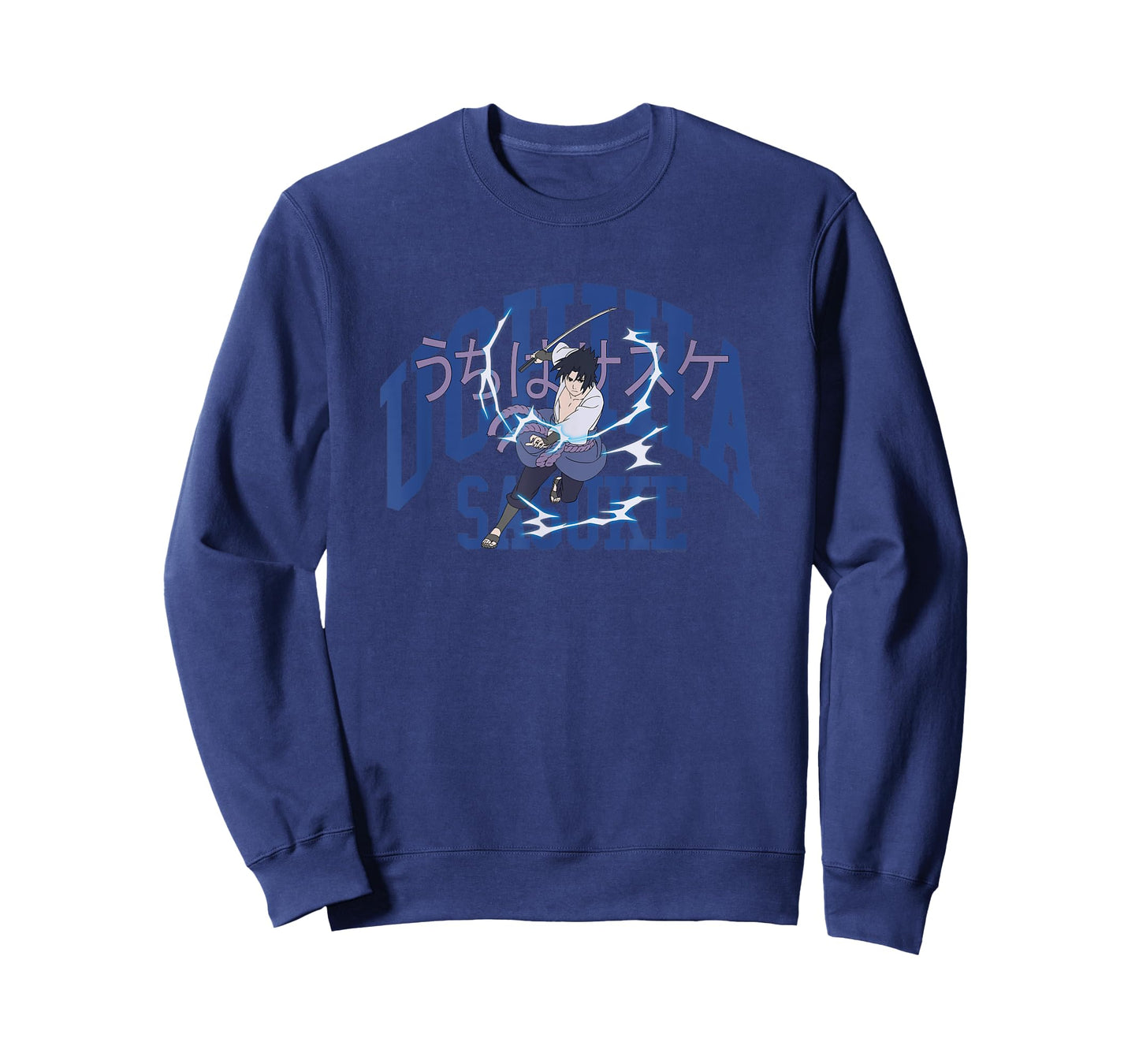 Naruto Shippuden Uchiha Sasuke Collegiate Anime T-Shirt