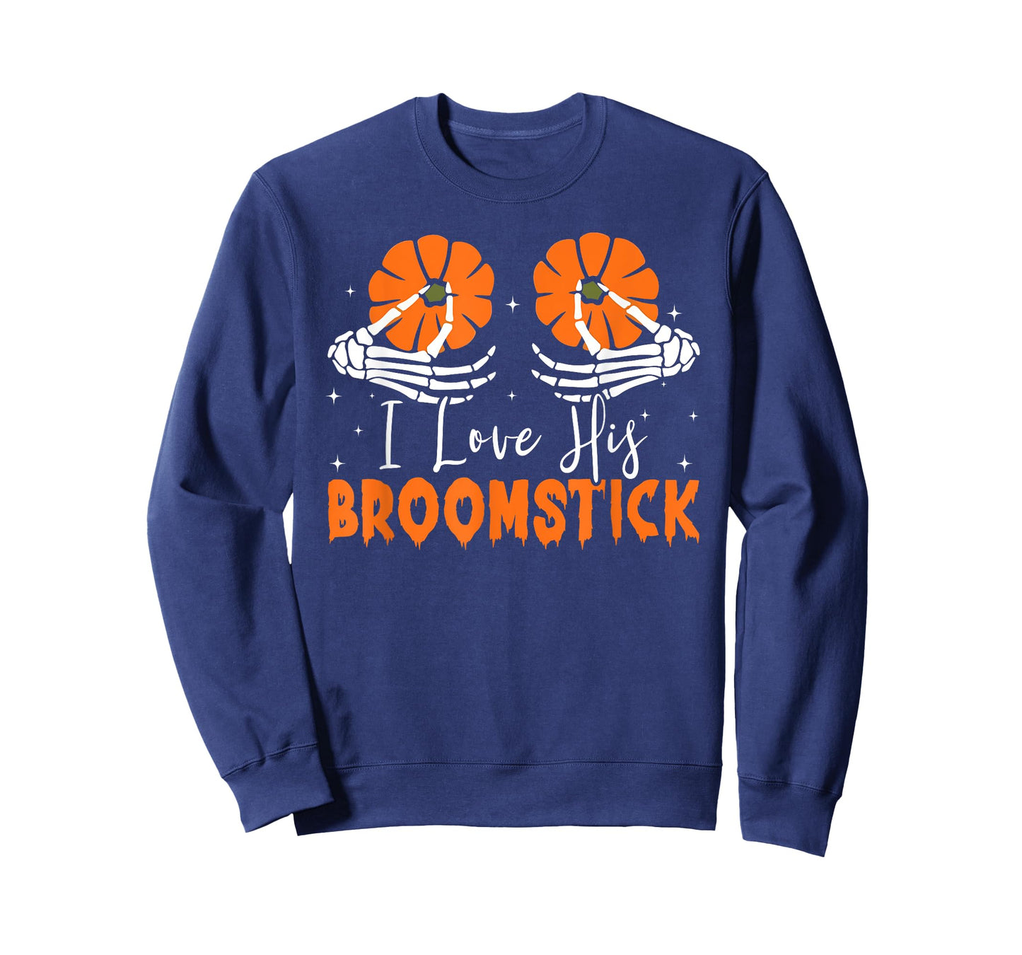 I Love Her Pumpkins I Love His Broomstick Halloween Couples T-Shirt