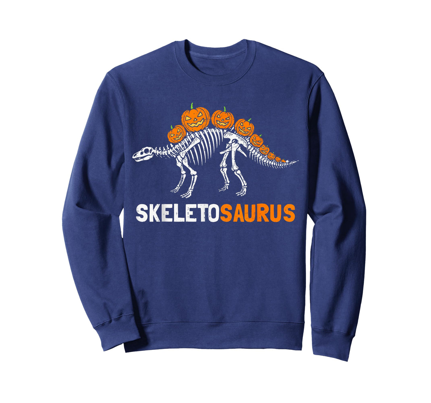 Skeleton Stegosaurus Halloween Dinosaur Spooky Kids Toddler T-Shirt