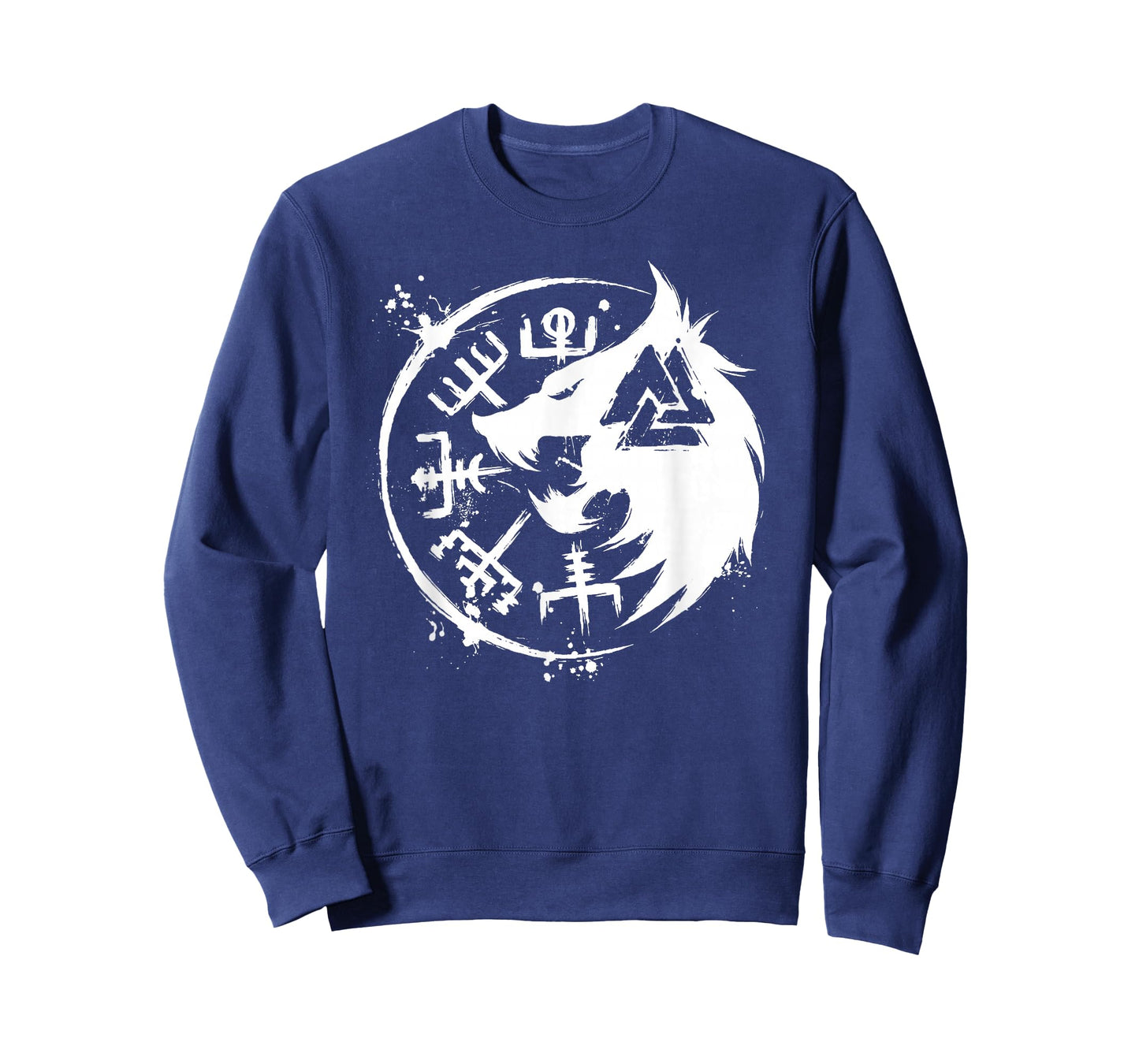 Fenrir Wolf Fenris-Wolf - Viking Vegvisir Valknut T-Shirt