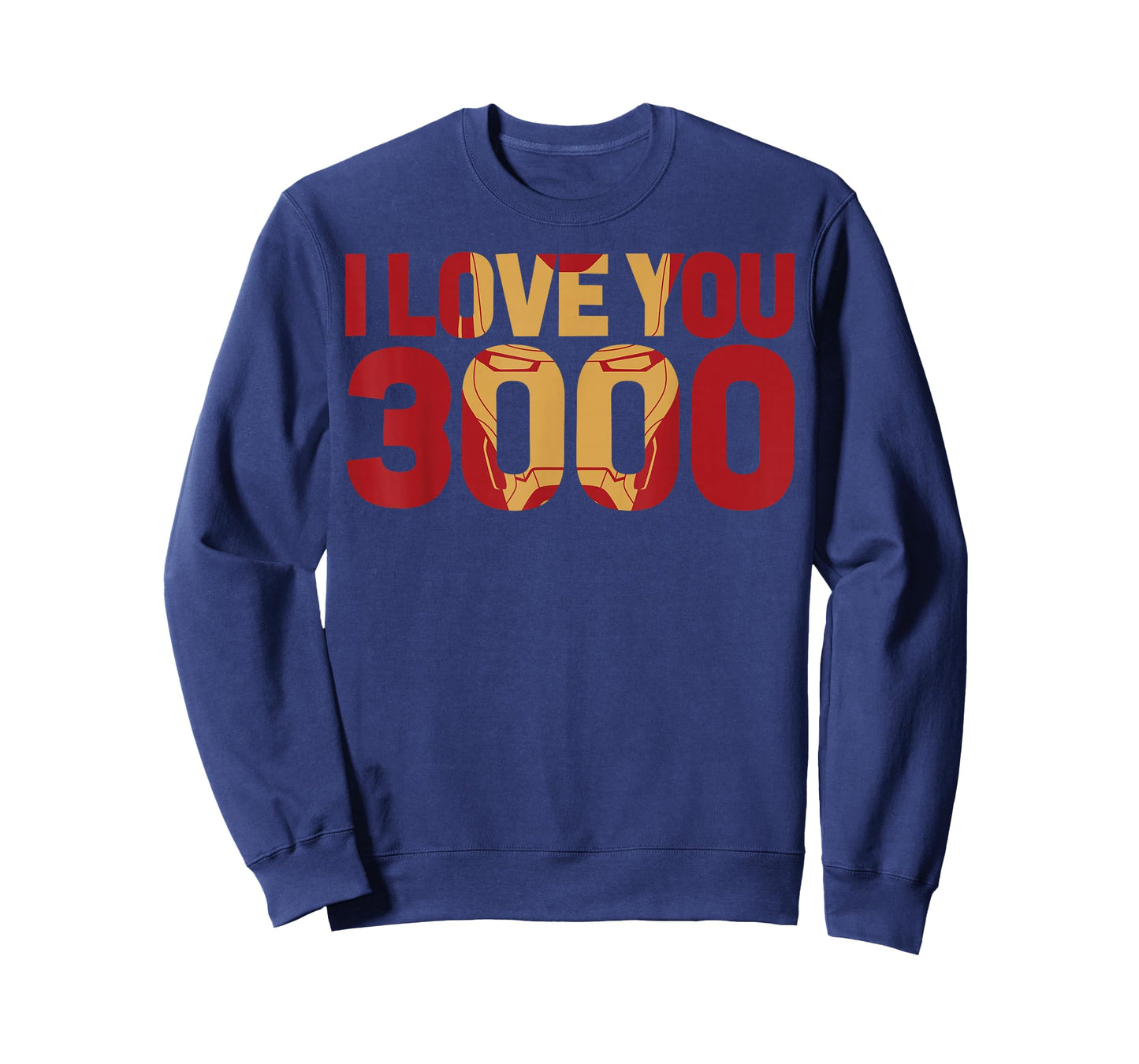 Marvel Avengers Endgame Iron Man I Love You 3000 Text Fill T-Shirt