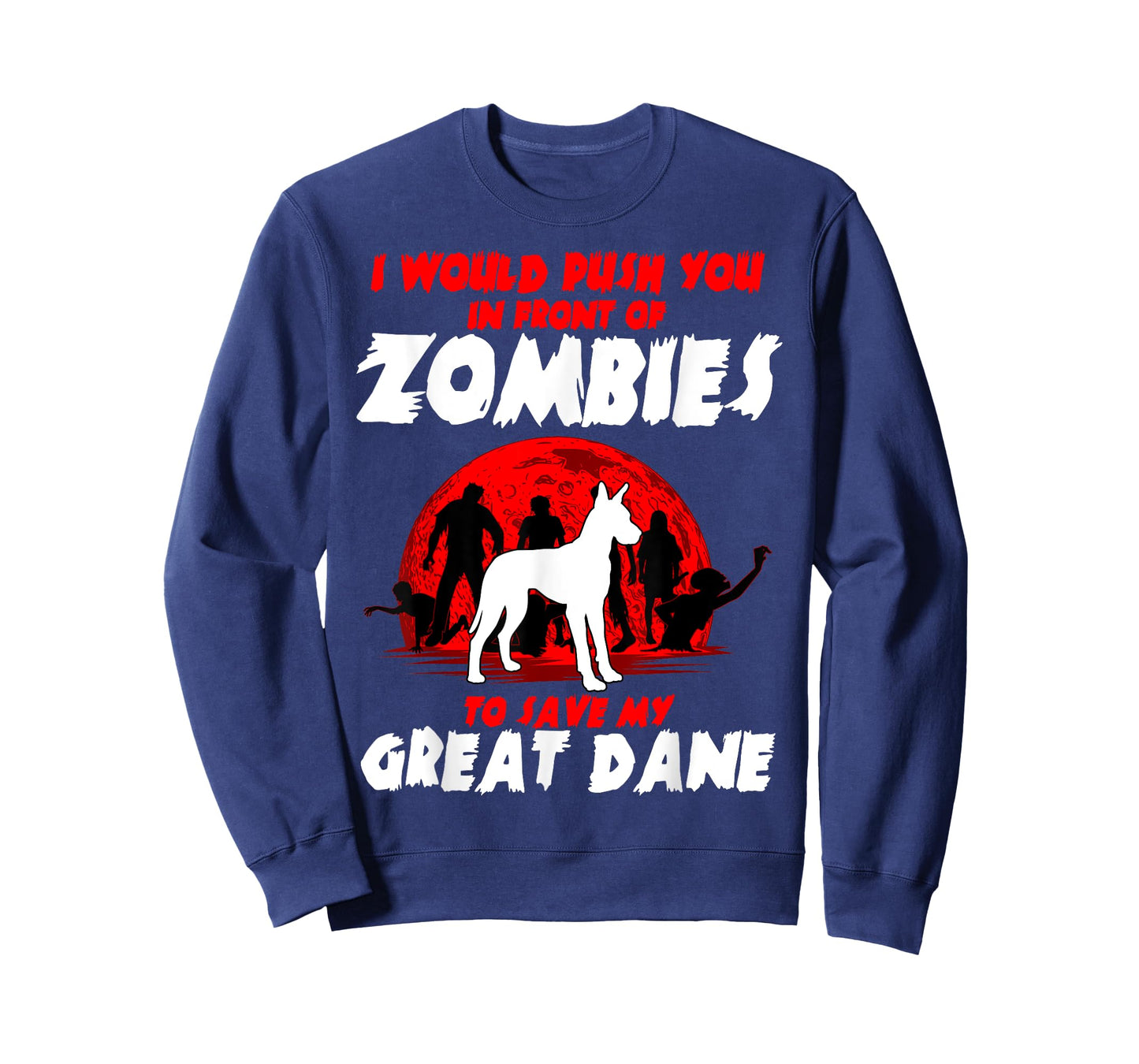 Great Dane Gentle Dog German Mastiff Zombie Halloween T-Shirt