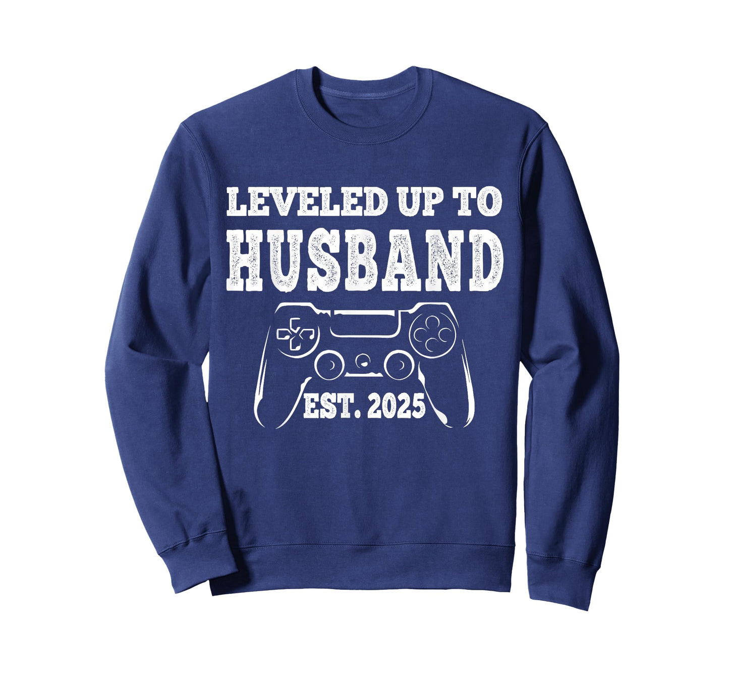 Leveled Up To Husband 2025 Newlywed Groom Just Married Gamer T-Shirt