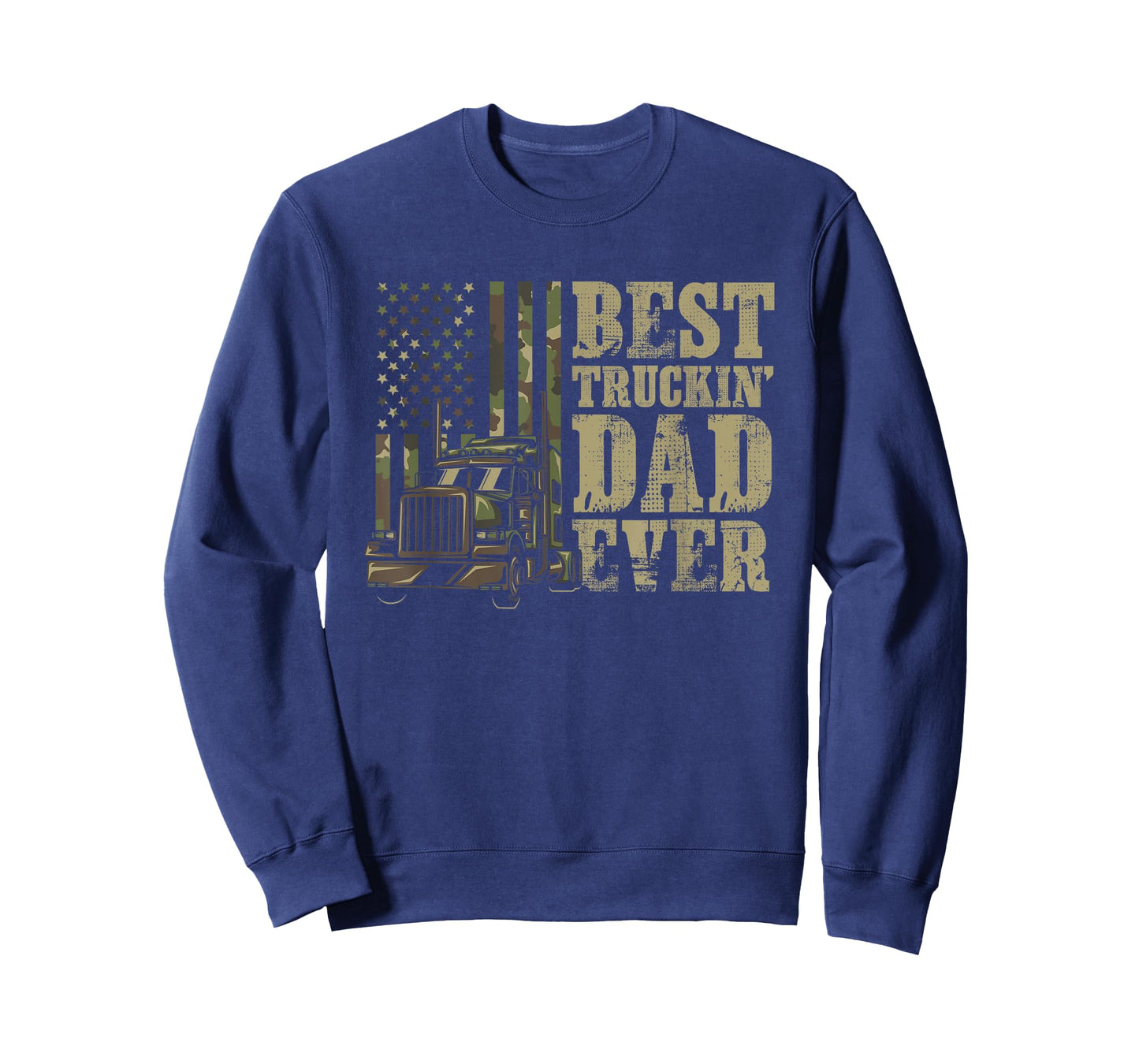 Best Trucking Dad Ever For A Trucker or Truck Driver Dad T-Shirt