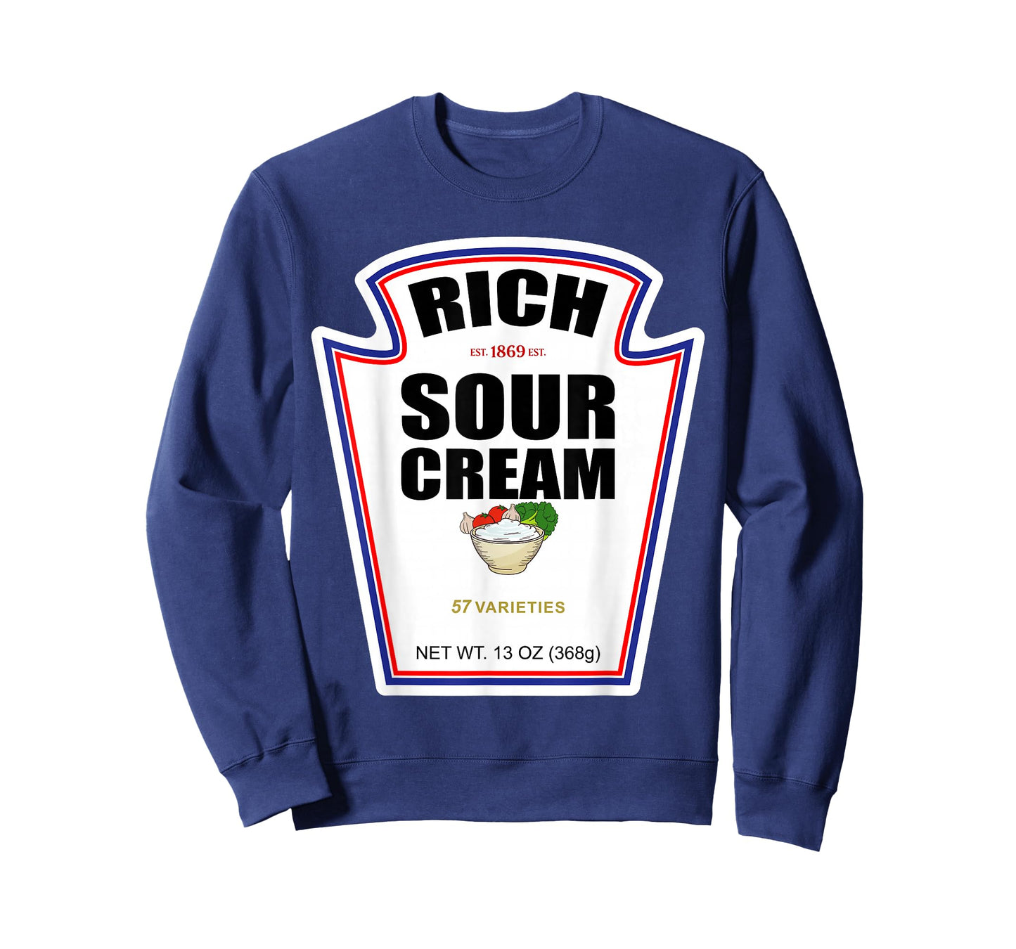 Halloween Matching Costume Rich Sour Cream Bottle Label T-Shirt
