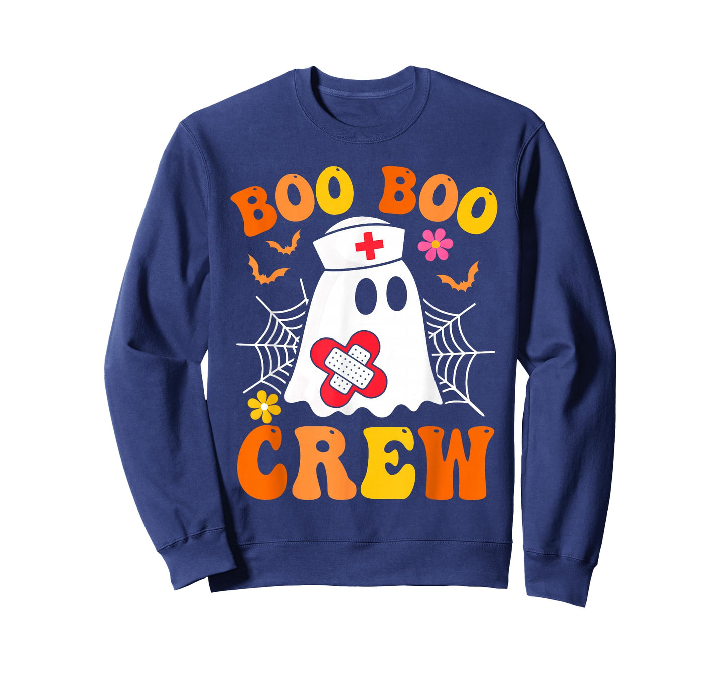Boo Boo Crew Nurse Shirt Women Funny Ghost Halloween Costume T-Shirt