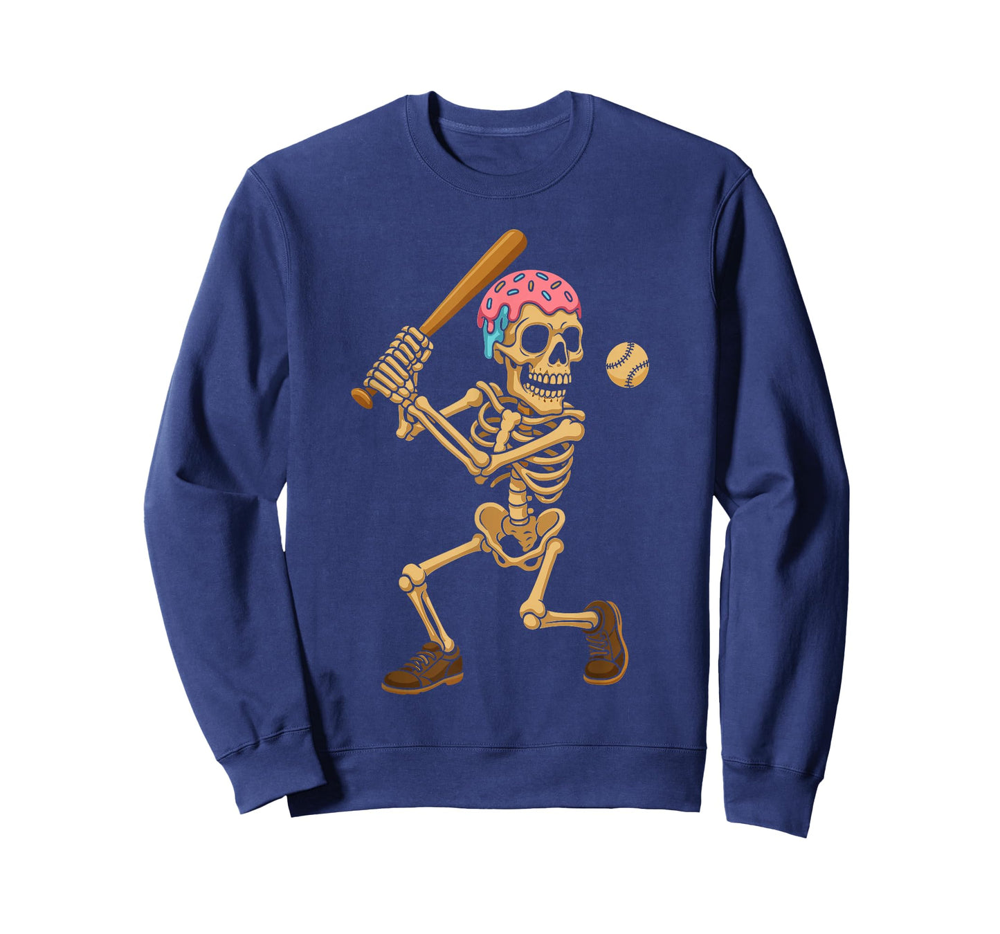 Baseball Lifestyle 101 Apparel Youth Ice Cream Drip Skeleton T-Shirt