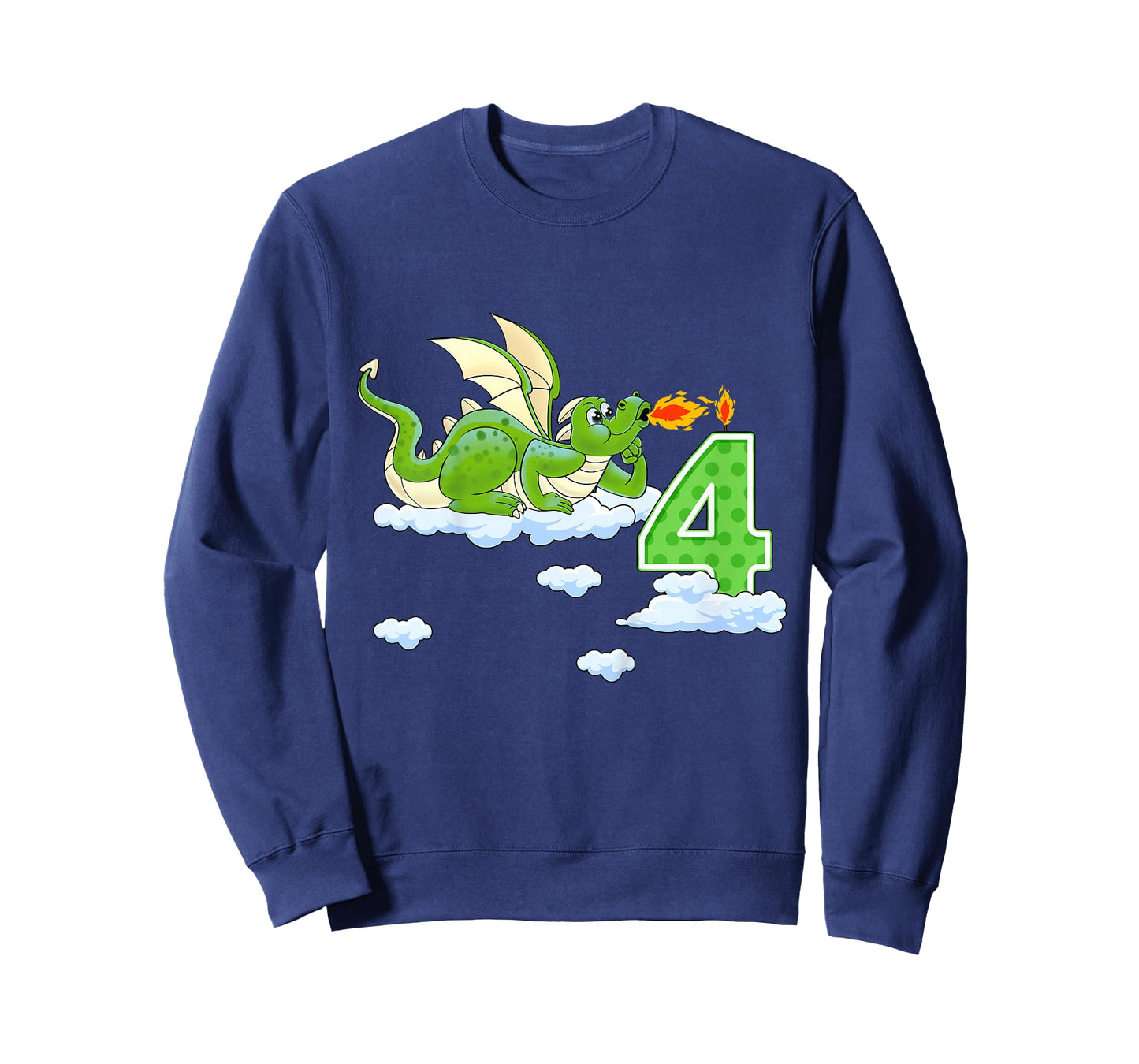 Kids Dragon 4 Year Old Birthday Outfit Boy Knight 4th Birthday T-Shirt