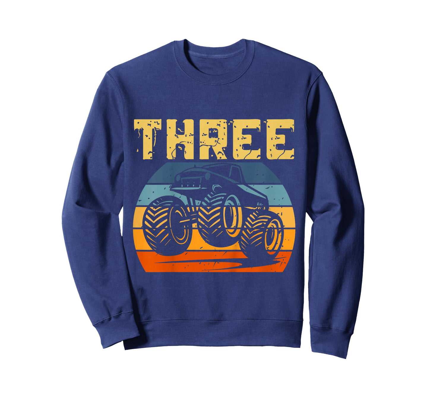 Kids 3 Year Old 3rd Birthday Monster Truck Boys Girls Kids T-Shirt
