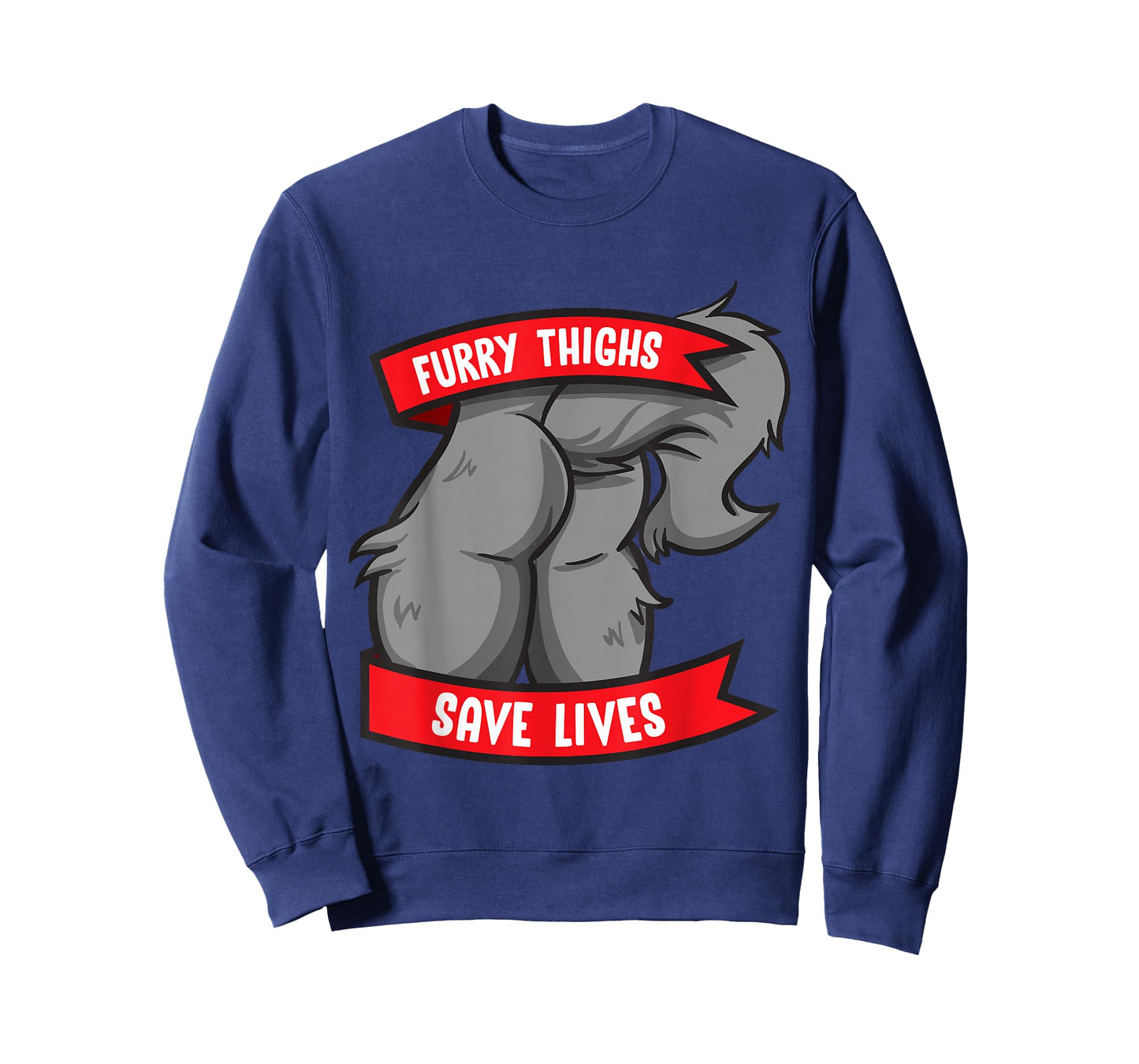 Wolf Furry Thighs Save Lives Proud Furry Pride Fandom T-Shirt