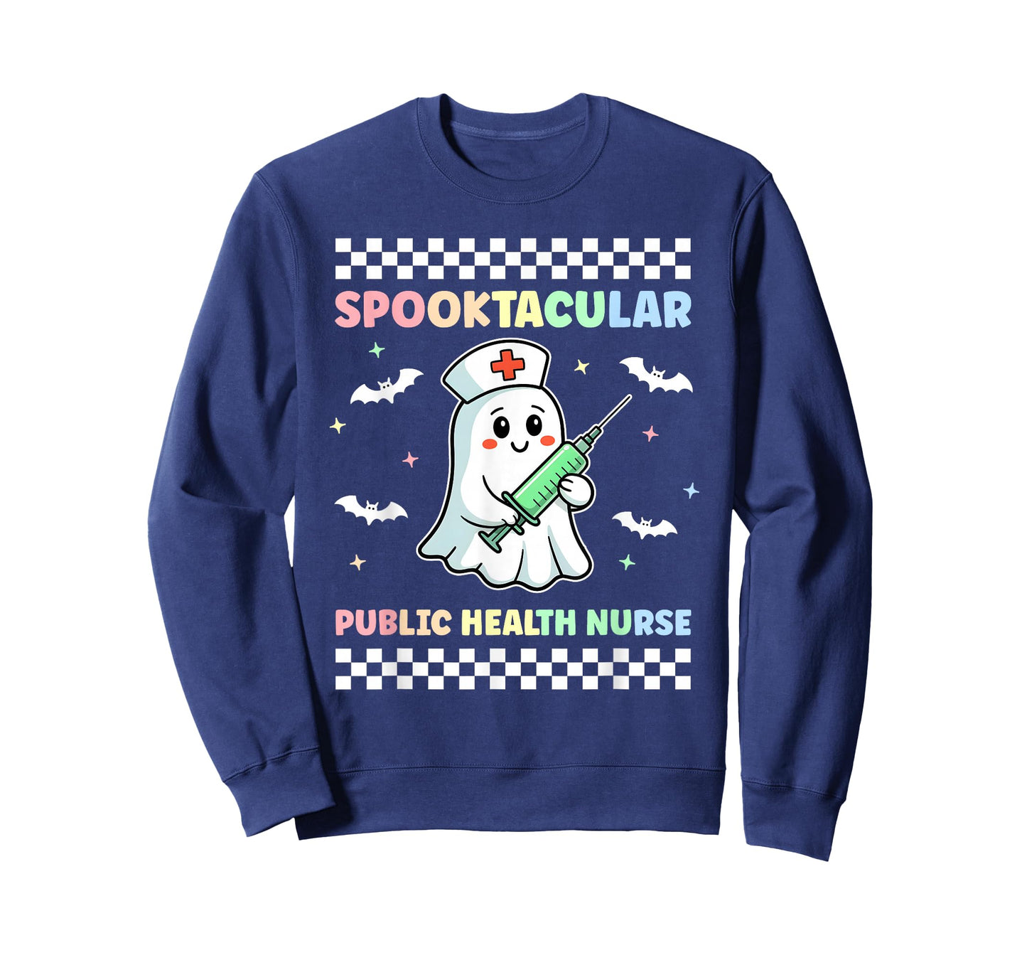 Spooktacular Public Health Nurse Halloween Costume Scrub T-Shirt