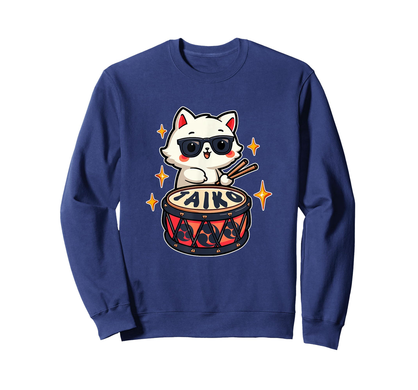 Cute Kawaii Taiko Drummer Cat T-Shirt