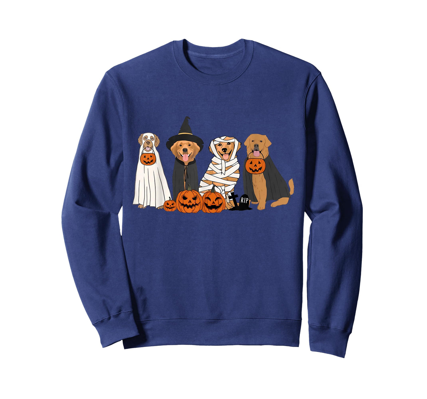 Funny Golden Retriever Dog Ghost In Boo Sheet Halloween T-Shirt