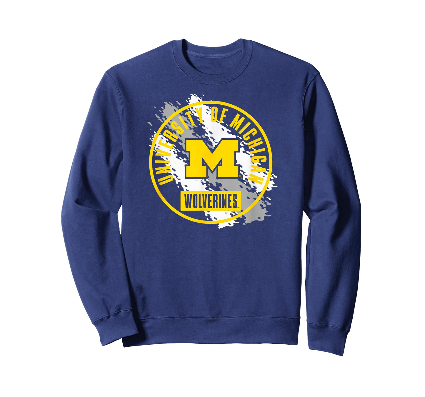 Michigan Wolverines Retro Paint Navy Officially Licensed T-Shirt